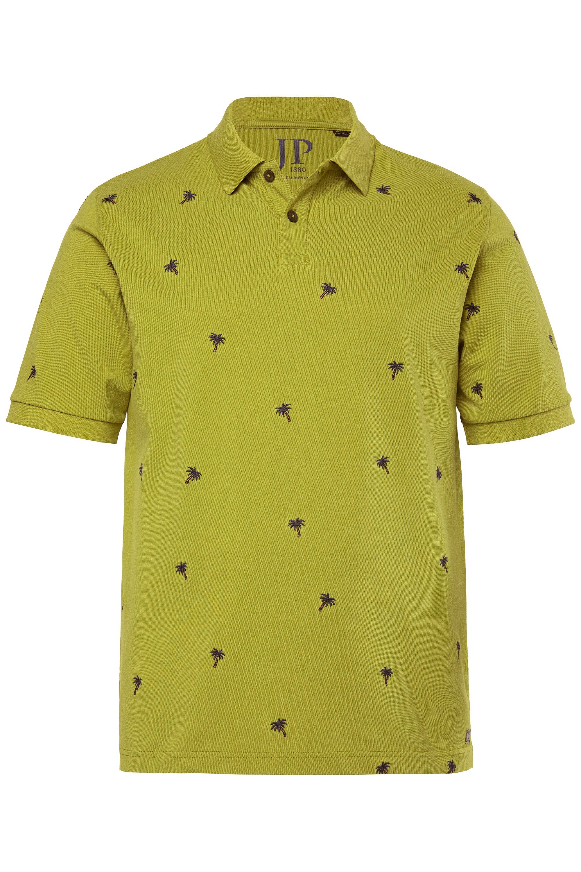 Poloshirt Poloshirt Halbarm Piqué Stickmuster