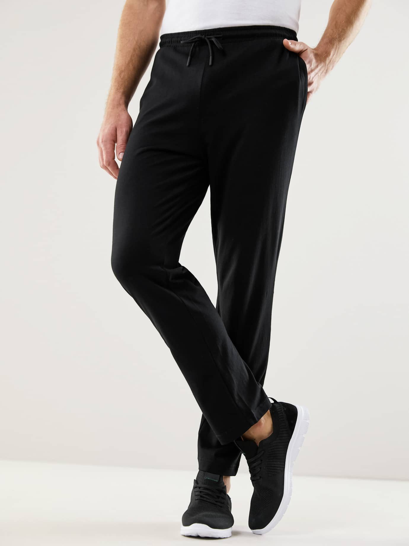 Walbusch Homewearhose Herren 24/7 Hose lang Homewearhose Baumwolle Comfort Fit, pflegeleicht, atmungsaktiv