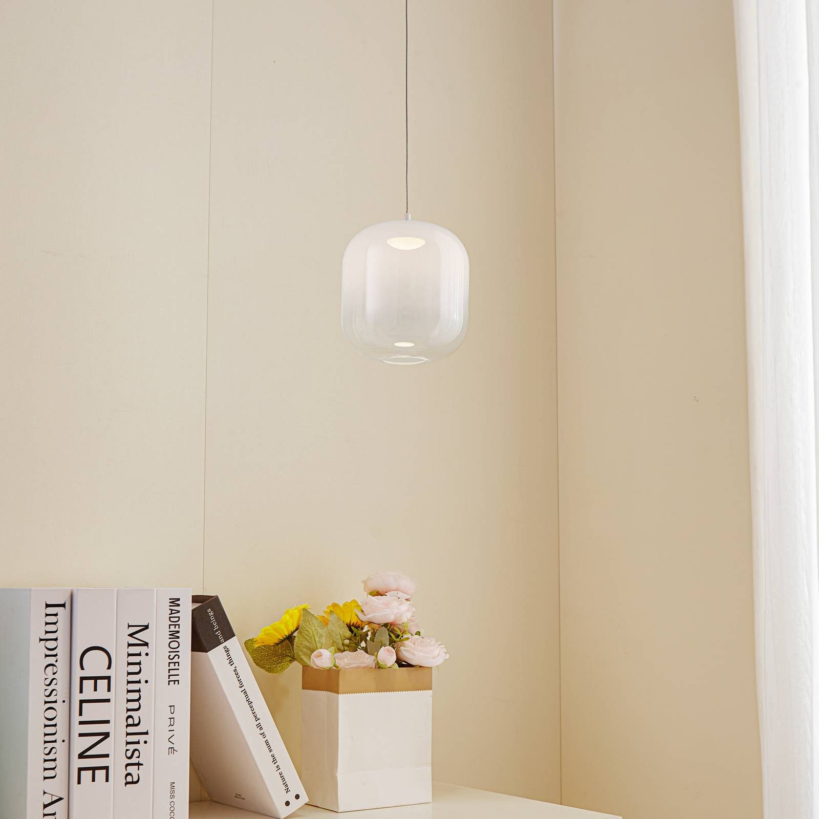 Lucande Hängeleuchte Avelinra, 1 x 3,4 W LED, warmweiß