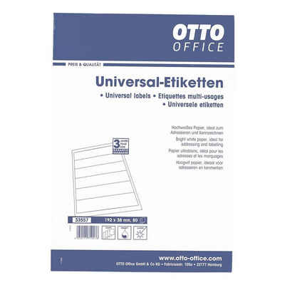 Otto Office Etiketten, für Ordner, 560 Stück, kurz/schmal (39x192 mm), selbstklebend
