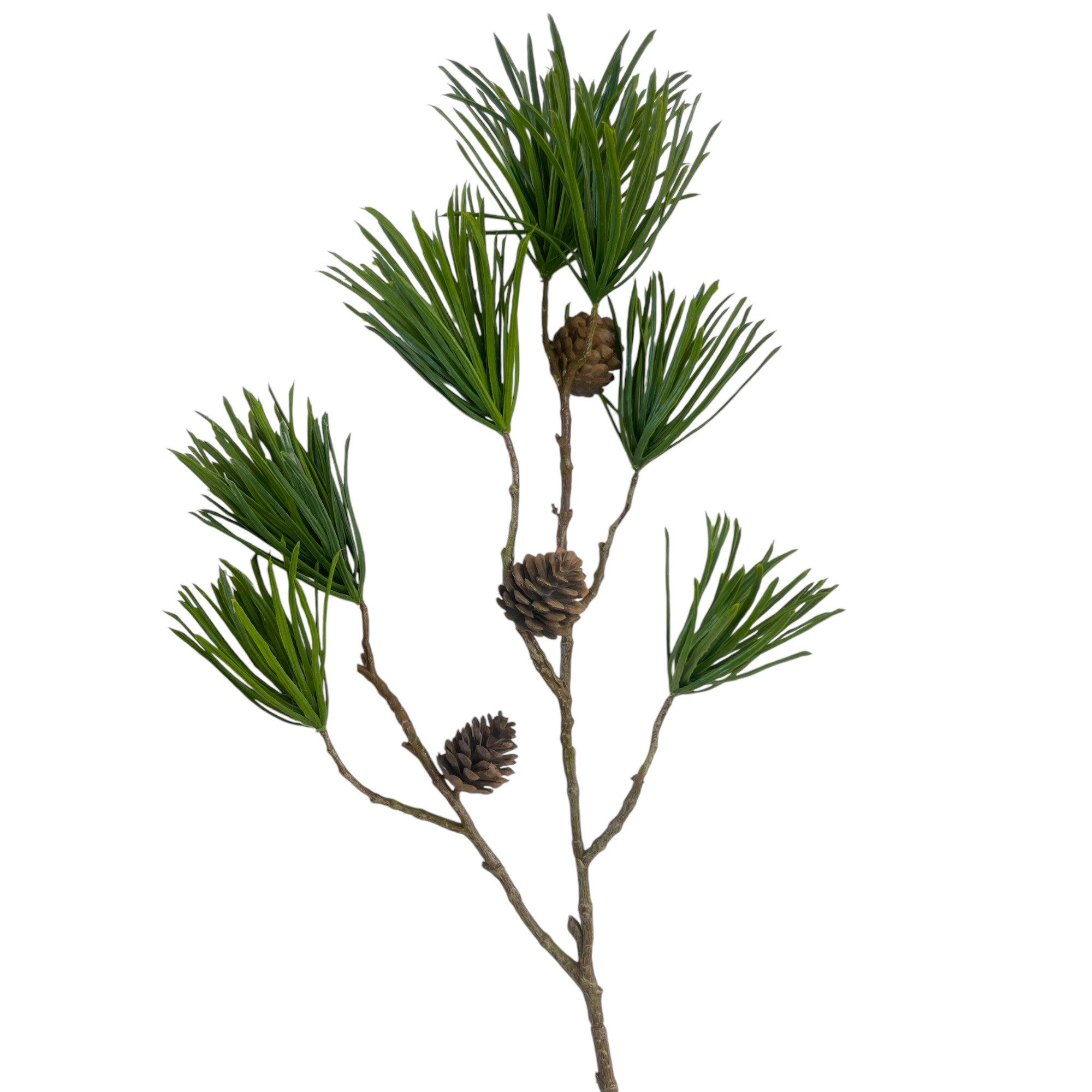 Kunstzweig Künstlicher KIEFERNZWEIG mit 7 Trieben 74 cm.