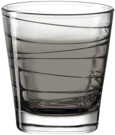 LEONARDO Gläser-Set Trinkglas VARIO STRUTTURA 6er-Set 250 ml anthrazit, Glas, 250 ml