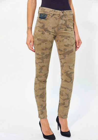 Kaporal Slim-fit-Jeans »LAMOUE« mit trendigem Camouflagemuster