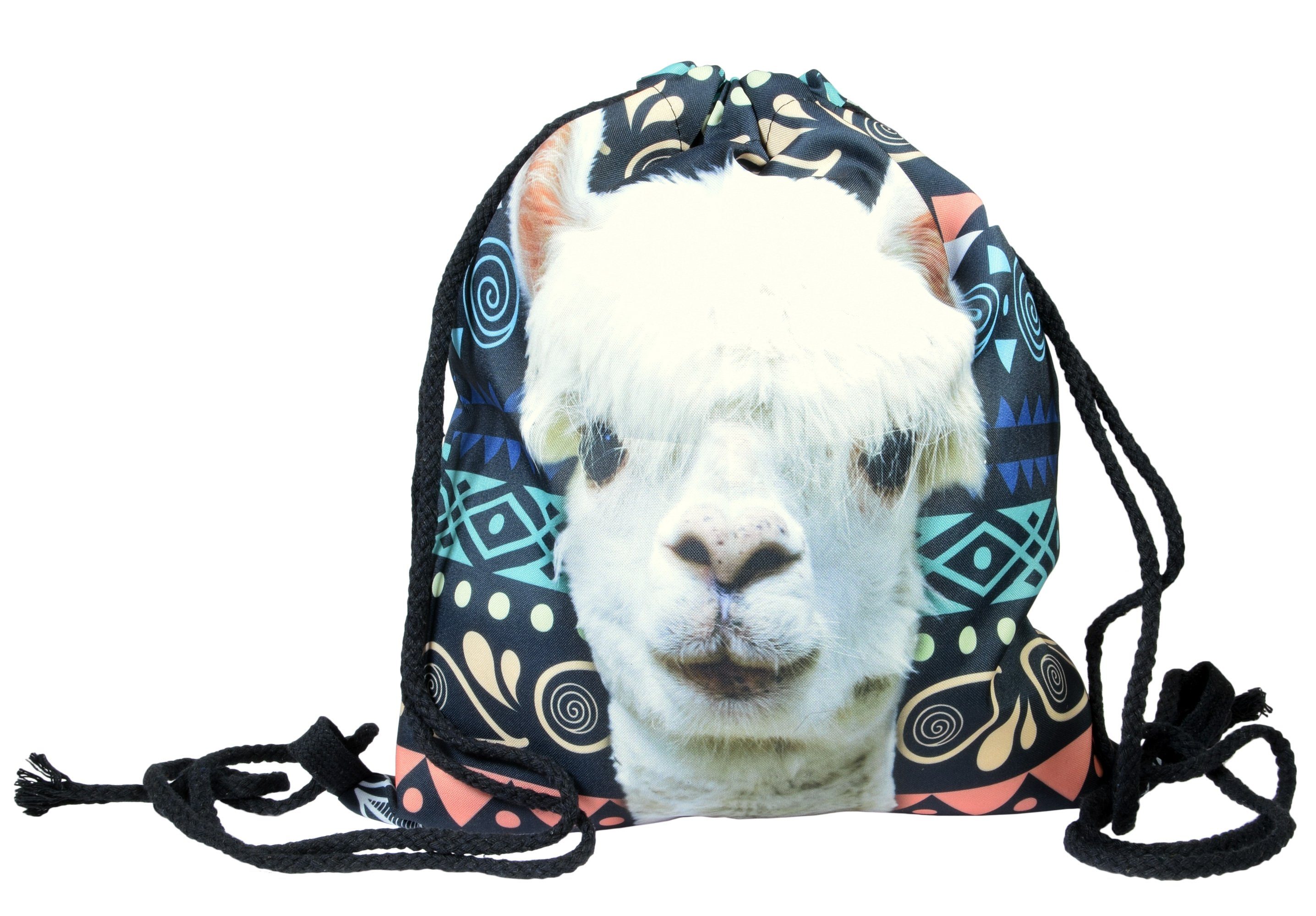 cosey Turnbeutel Allover-Print Turnbeutel - Verschiedene Lama Designs