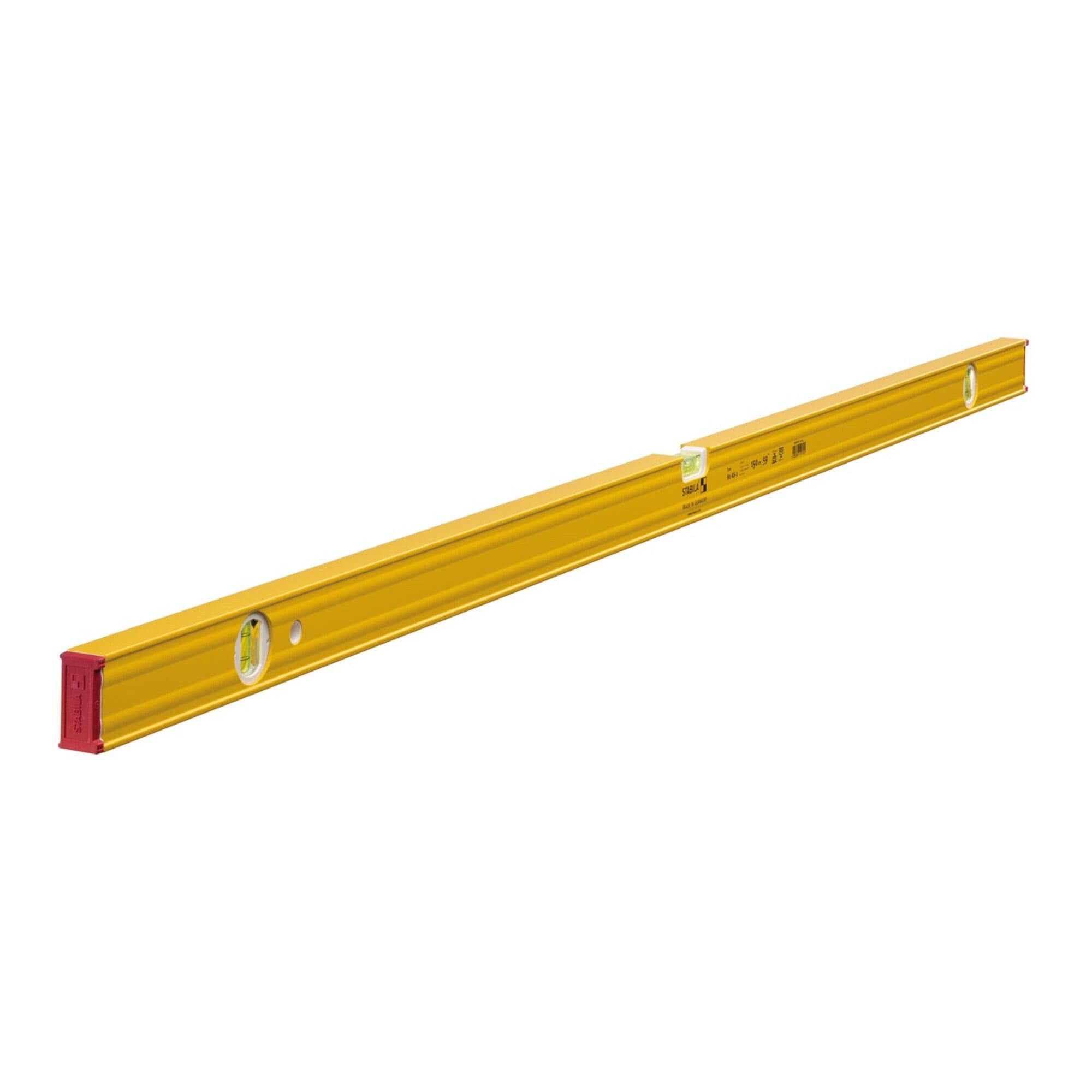 Stabila Wasserwaage STABILA Wasserwaage 80 AS-2 150cm Alu.gelb ± 0,5 mm/m