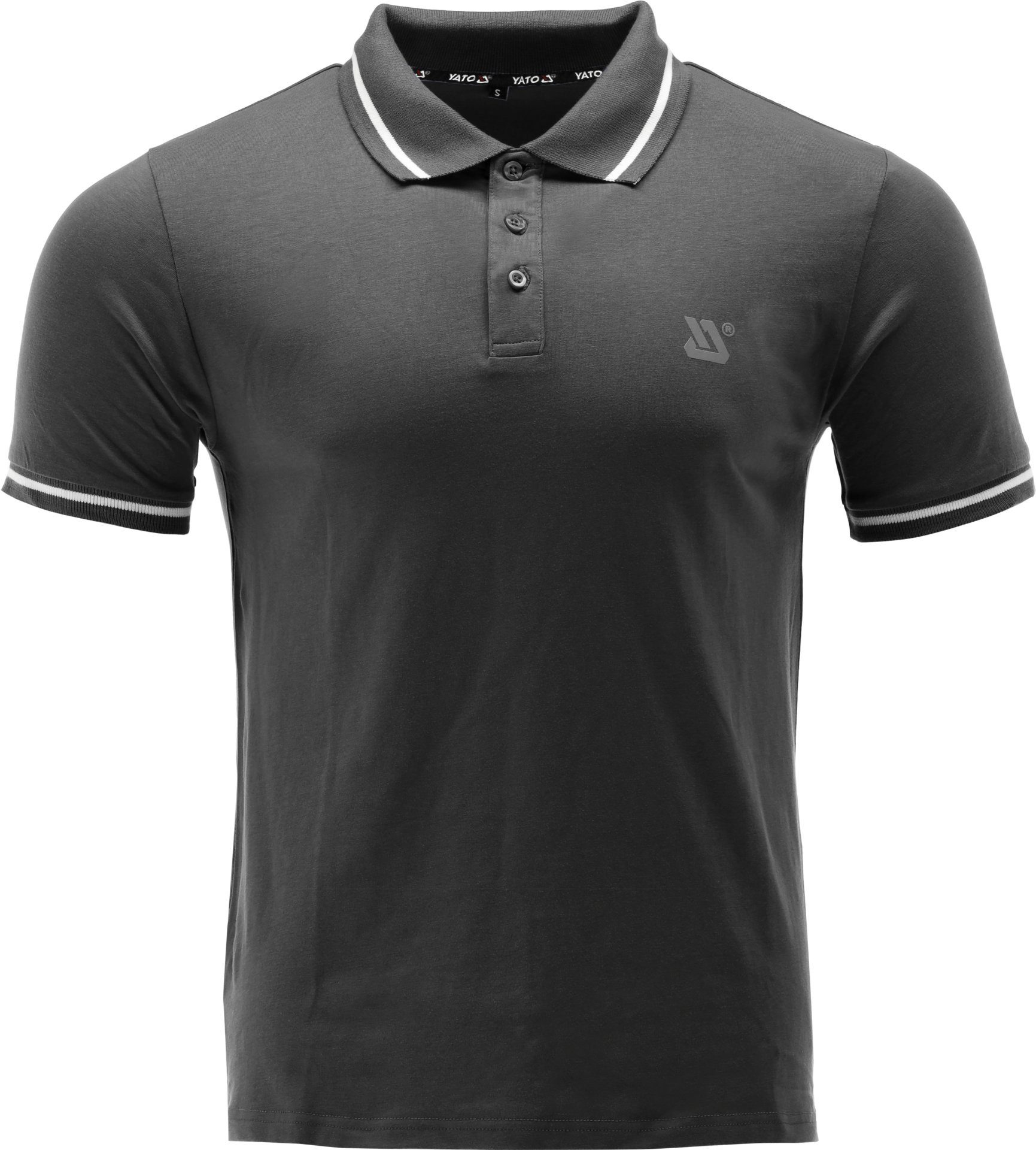 T-Shirt Poloshirt 100% Baumwolle 200g/m² Gr. L schwarz