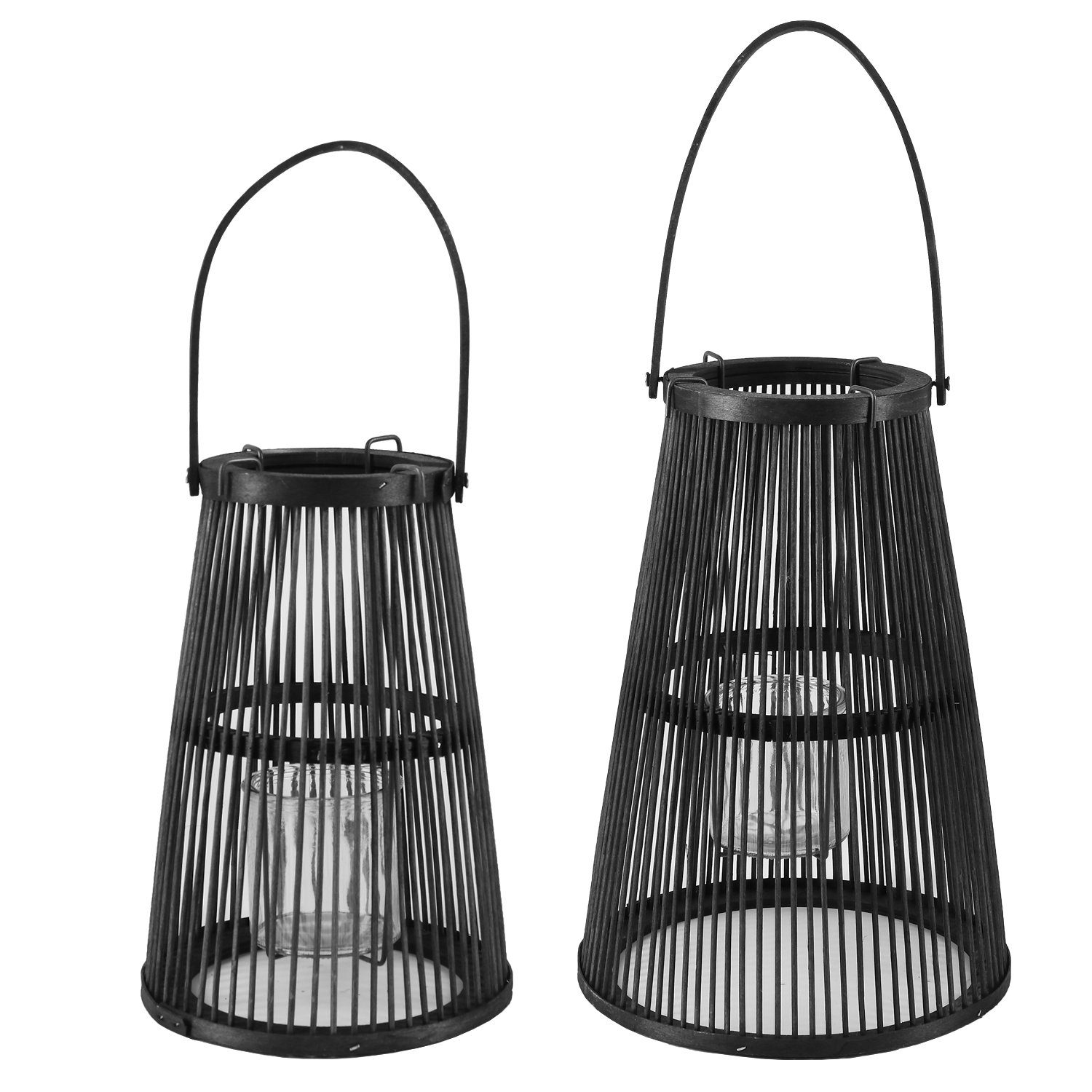 Home4Living Kerzenlaterne Laterne Holzlaterne Windlicht 2er günstig online kaufen