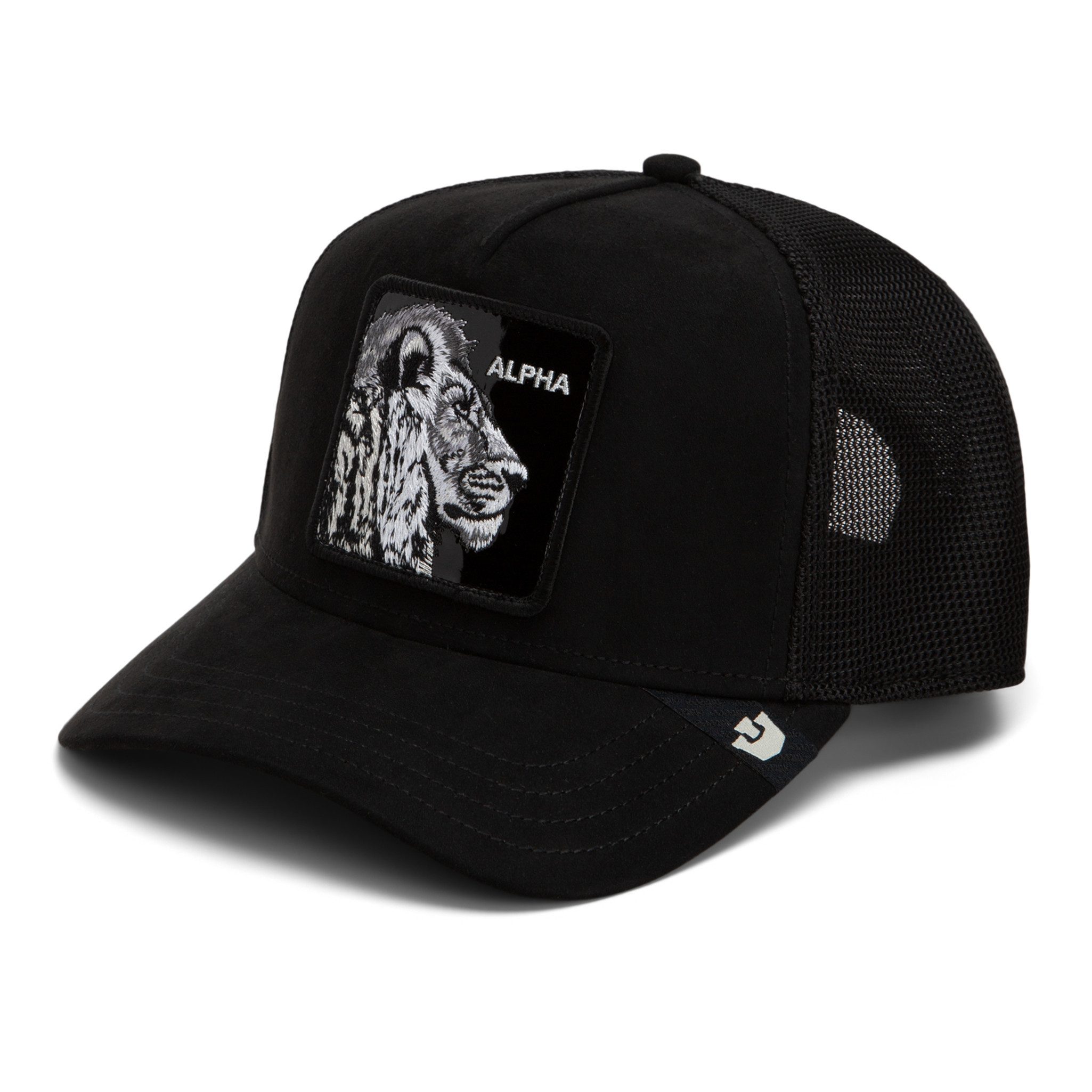 GOORIN Bros. Trucker Cap Goorin Bros. OG Trucker Cap Core Mesh Black Out Lion Void (Basecap, Basecap, Meshcap, Trucker Kappe)