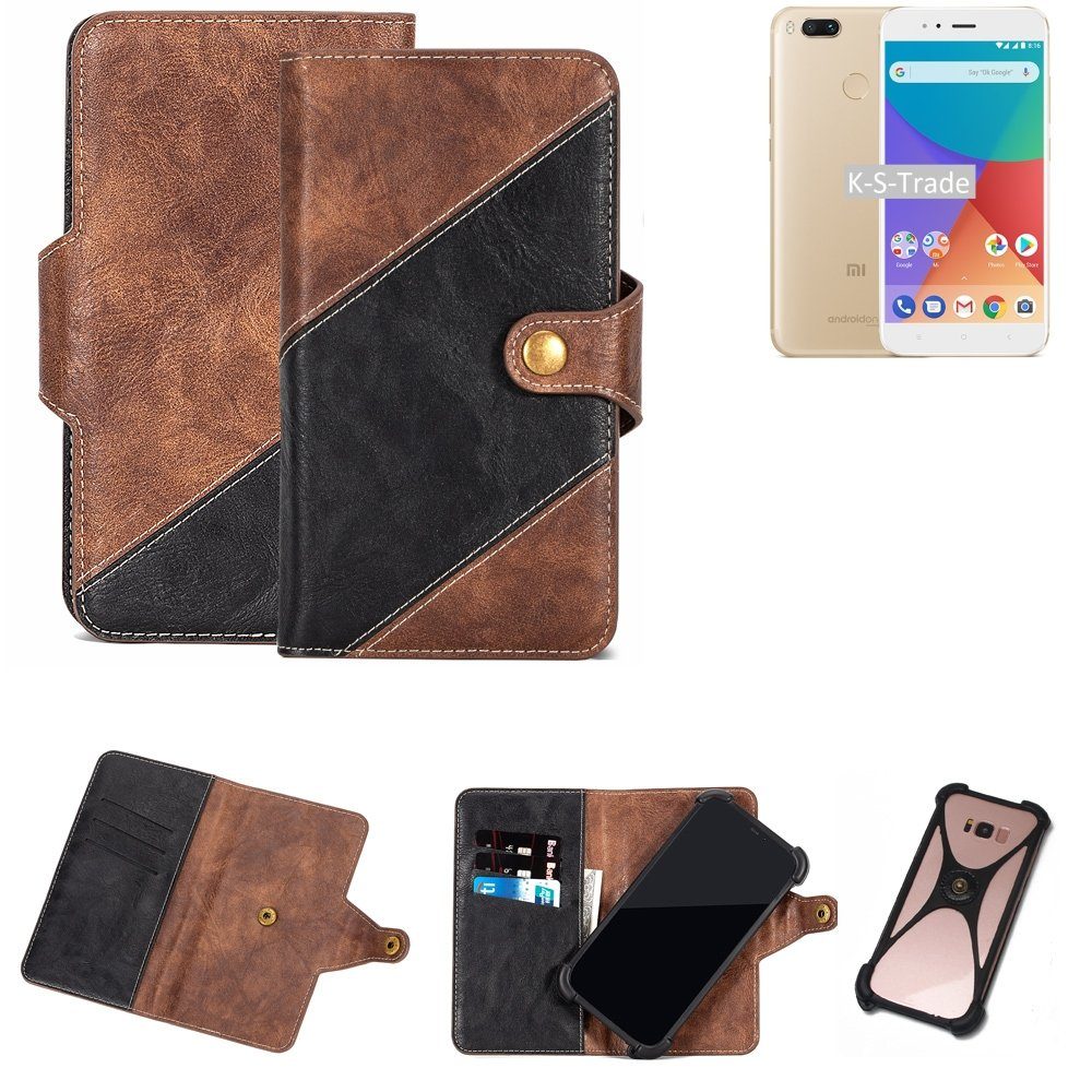 K-S-Trade Handyhülle für Xiaomi Mi A1, Handy Hülle Schutz Hülle Schutzhülle Bookstyle Case Handy Cover