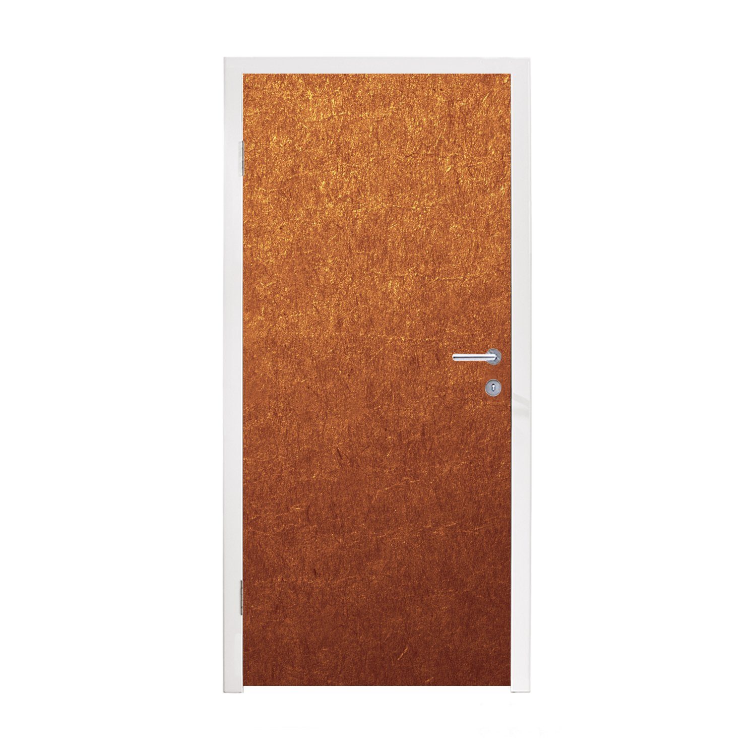 MuchoWow Türtapete Rost - Braun - Gold, Matt, bedruckt, (1 St), Fototapete für Tür, Türaufkleber, 75x205 cm