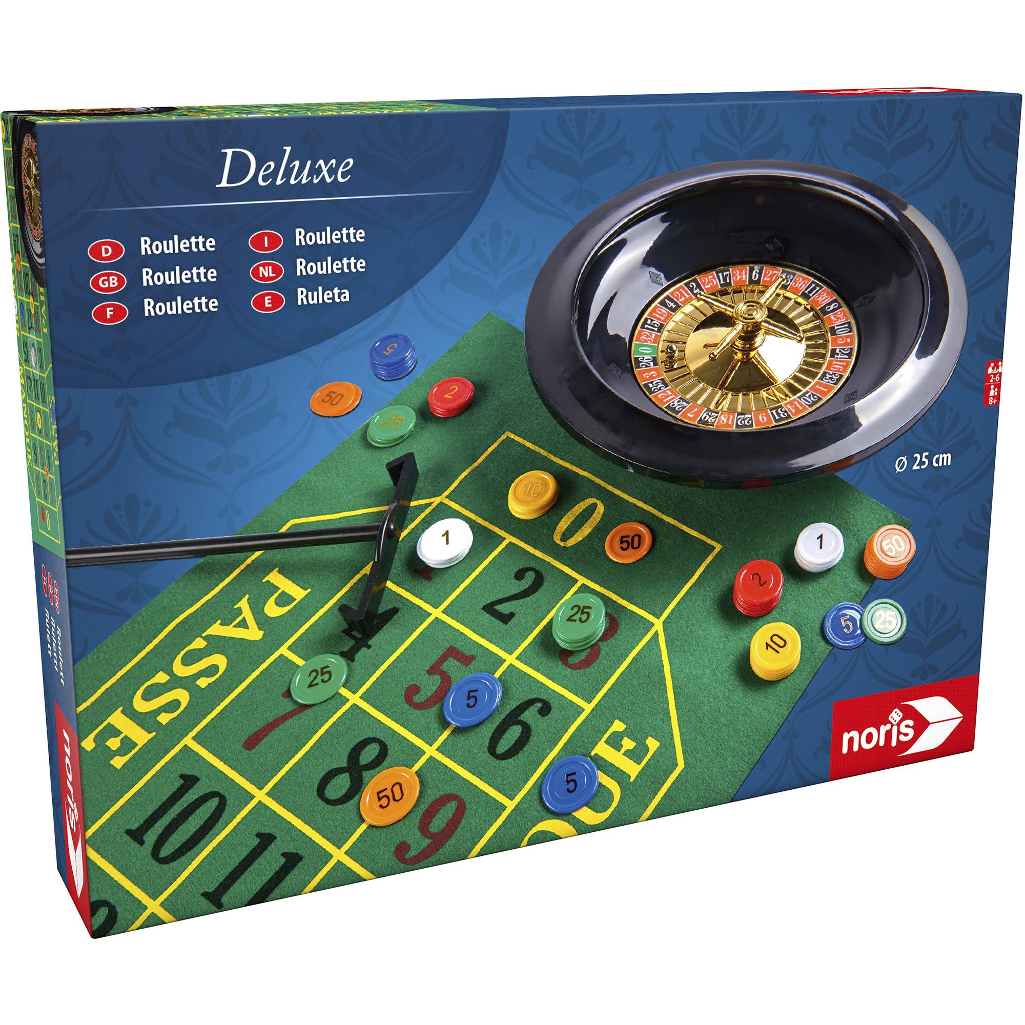 Noris Spiel Noris Deluxe Set - Roulette 25 cm, Brettspiel