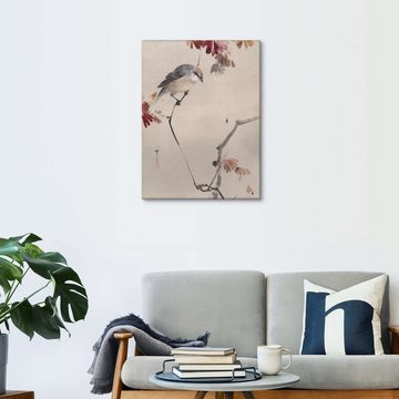 Posterlounge Leinwandbild Watanabe Seitei, Vogel beobachtet eine Spinne, Malerei