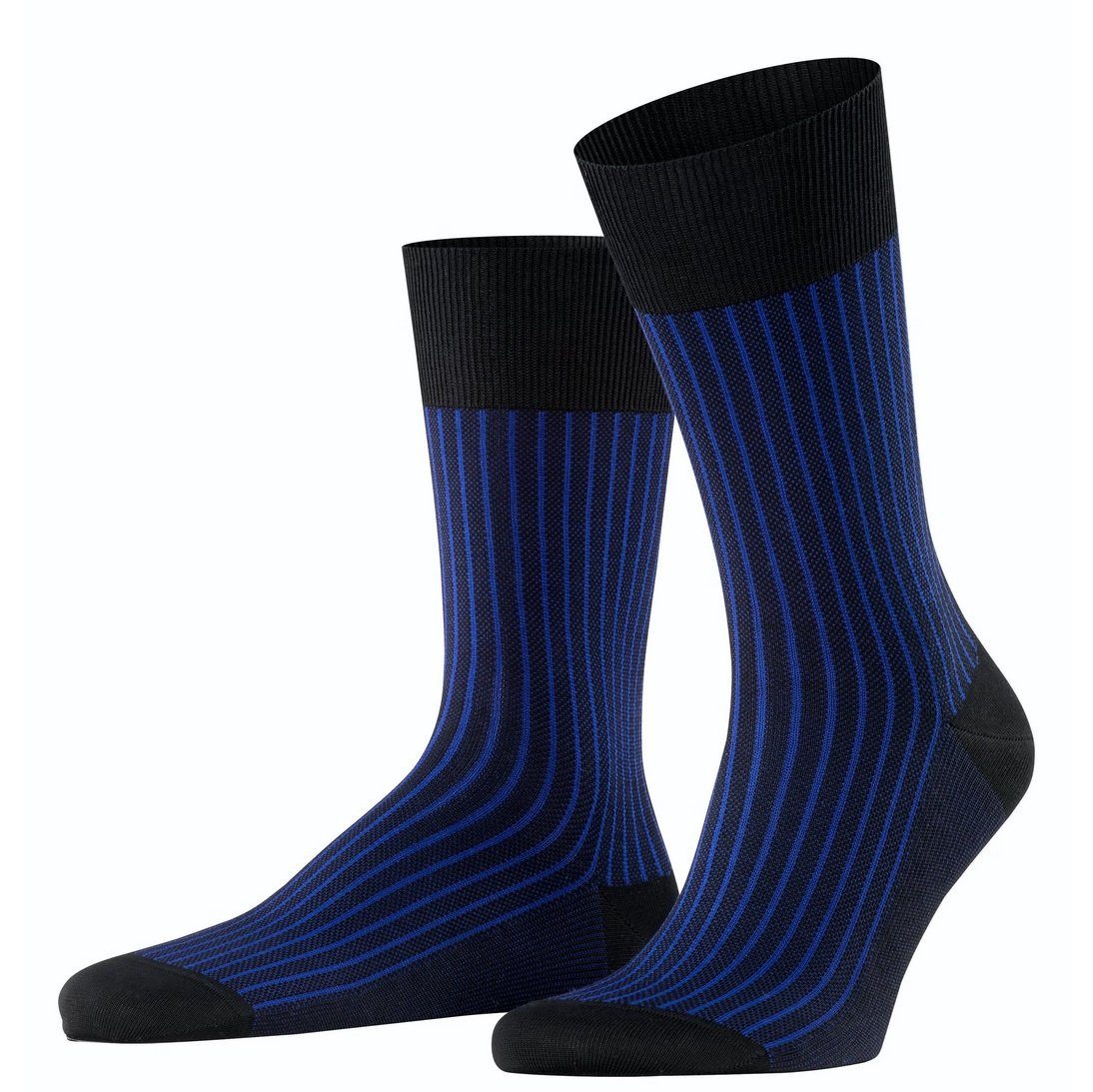 Socken Tagessocke Crew Oxford Stripe (Business-Strumpf mit Jacquard-Muster)