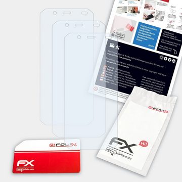 atFoliX Schutzfolie Displayschutz für myPhone Hammer Energy 18X9, (3 Folien), Ultraklar und hartbeschichtet