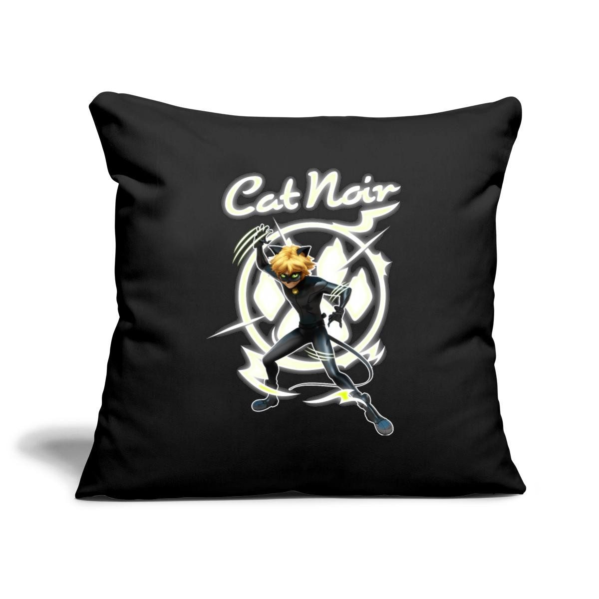 Spreadshirt Kissenbezug Miraculous Cat Noir Adrien Superheld Kissenbezug 45x45 cm