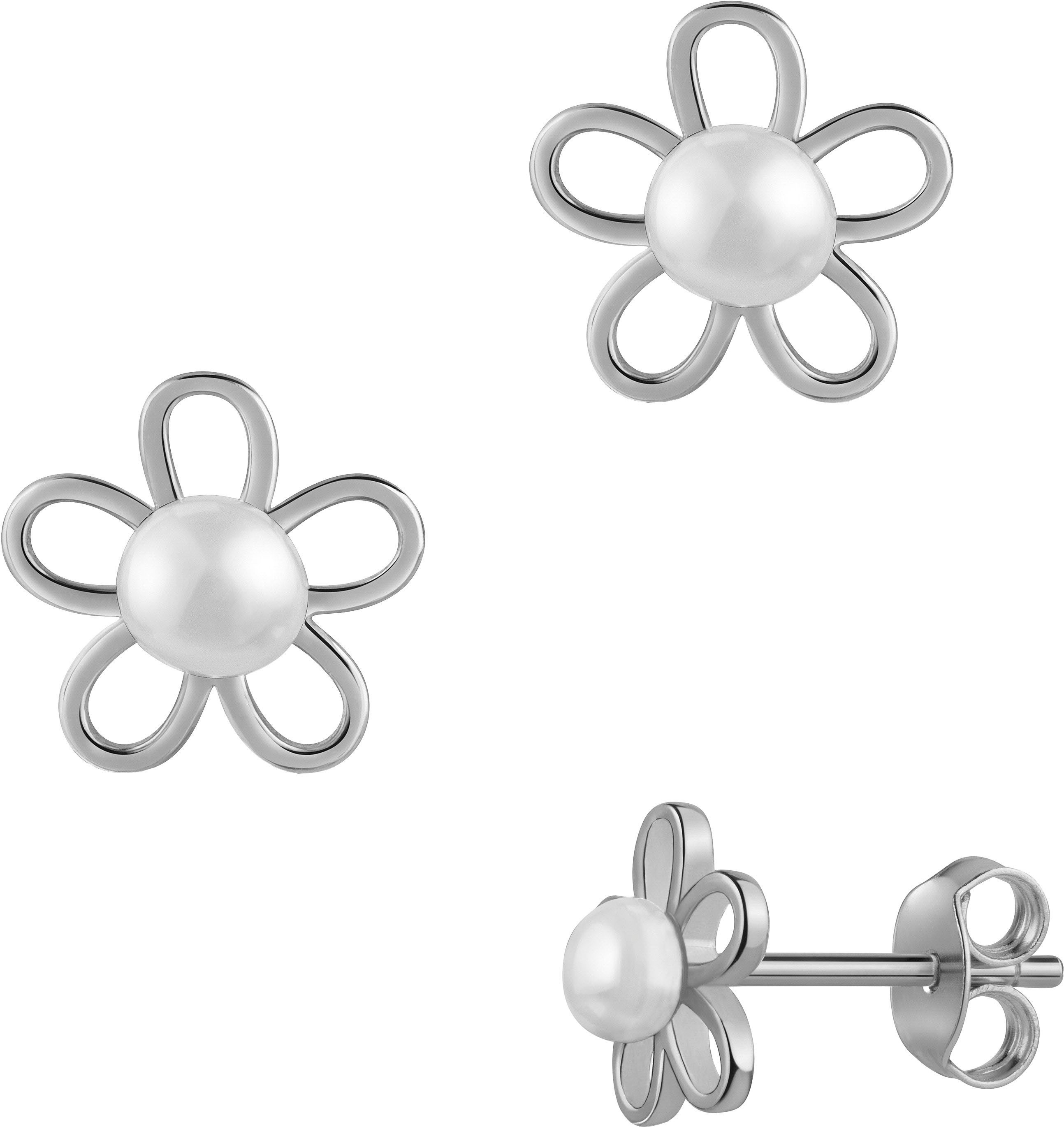 Paar Ohrstecker Schmuck Geschenk Silber 925 Ohrschmuck Ohrringe Blume