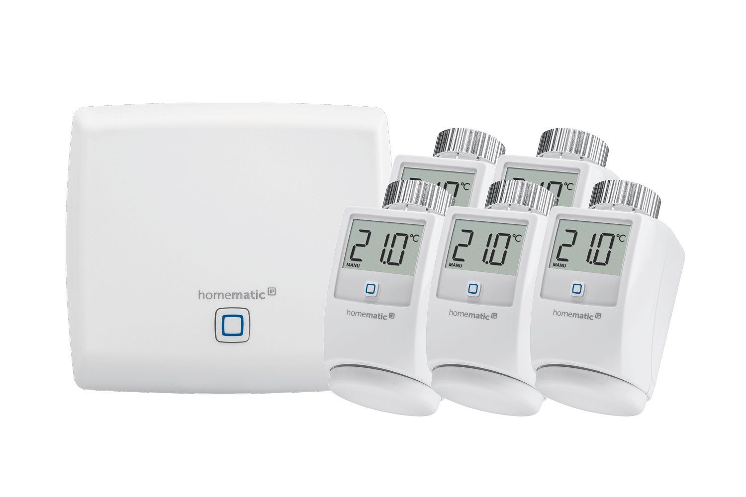 Homematic IP Heizkörperthermostat SET: Access Point + 5St. heizkörperthermostat | Heizkörperthermostate