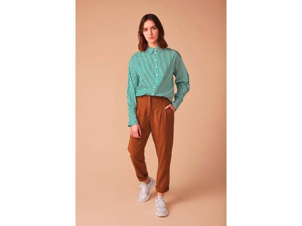 Lana Blusentop LANA Bio-Damen-Hemdbluse 'Victoire'