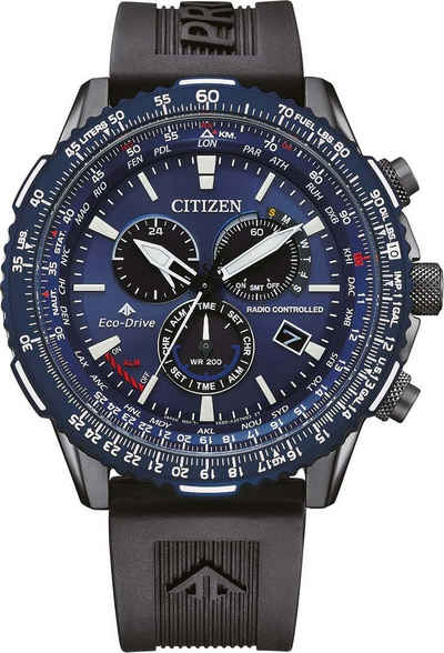 Citizen Funkchronograph CB5006-02L, Armbanduhr, Herrenuhr, Solar, Stoppfunktion