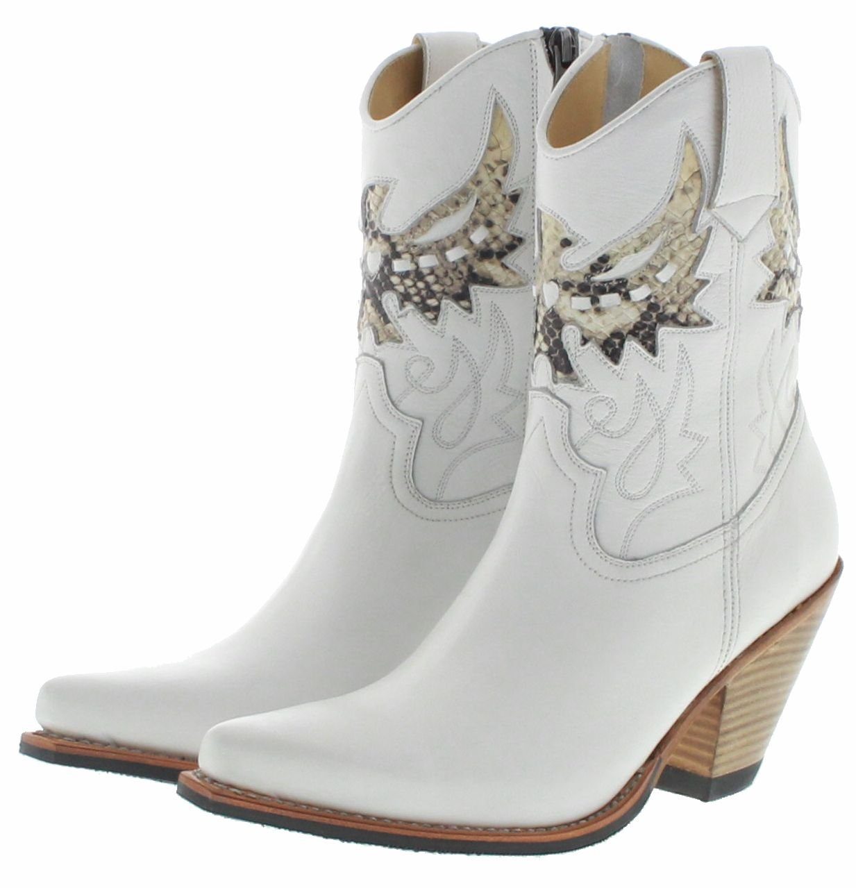 FB Fashion Boots LULU Weiss Stiefelette Rahmgenhte Damen Westernstiefelette-FB Fashion Boots 1