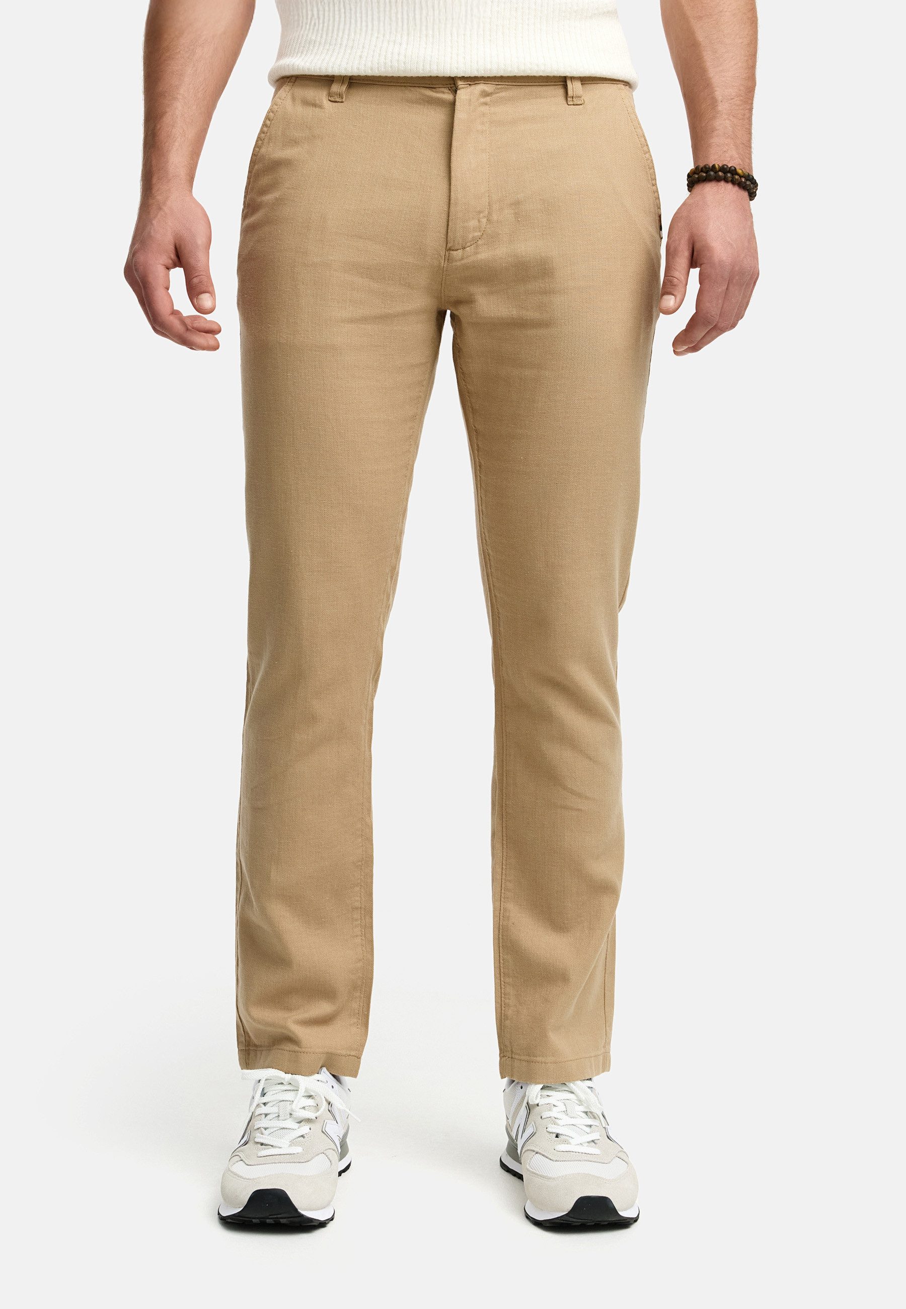 Indicode Leinenhose Herren INGuy Sommerhose Leinen Herrenhose moderne Stret günstig online kaufen