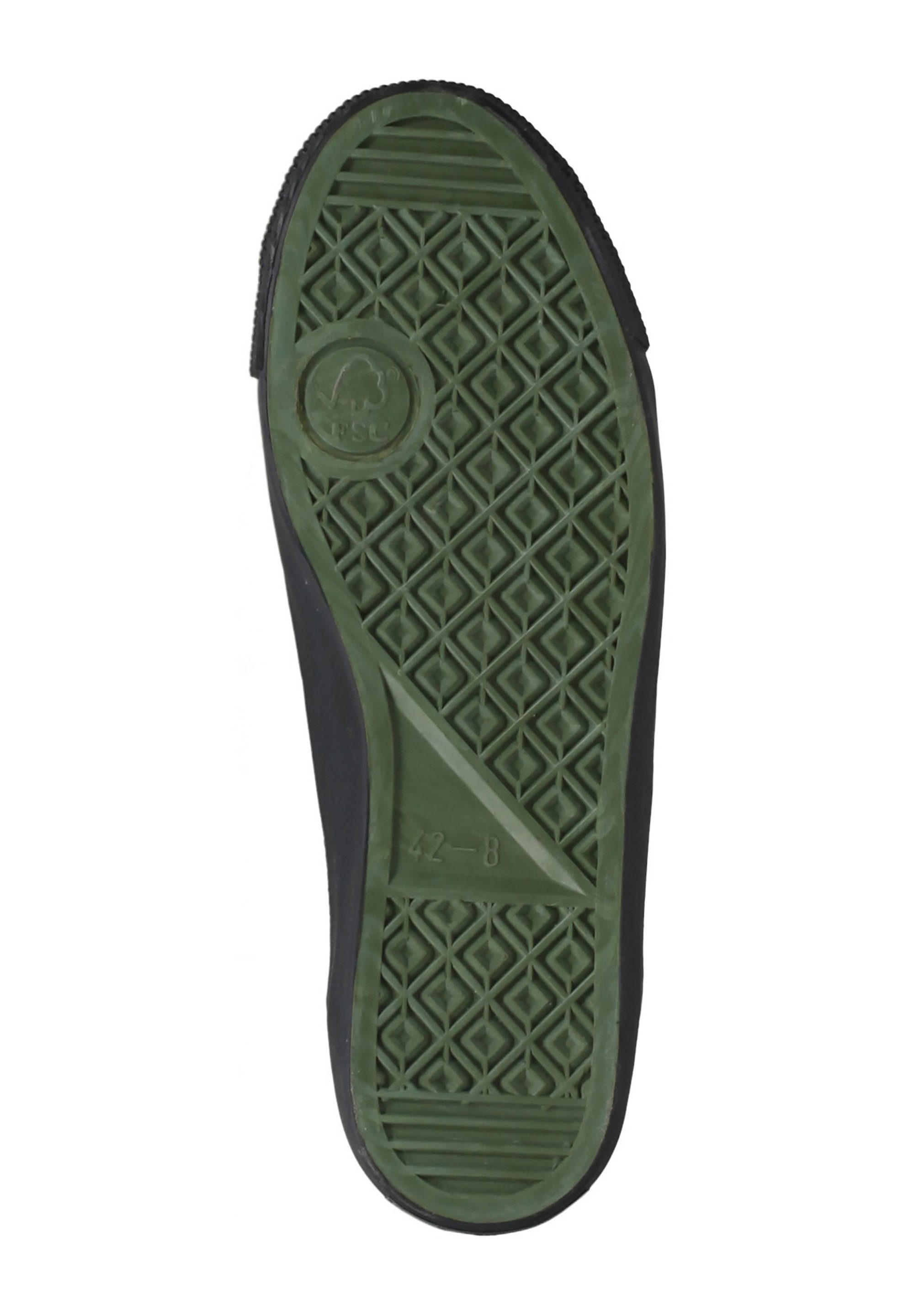 jet Cut ETHLETIC Sneaker camping Cap Produkt Black Fairtrade Lo green black