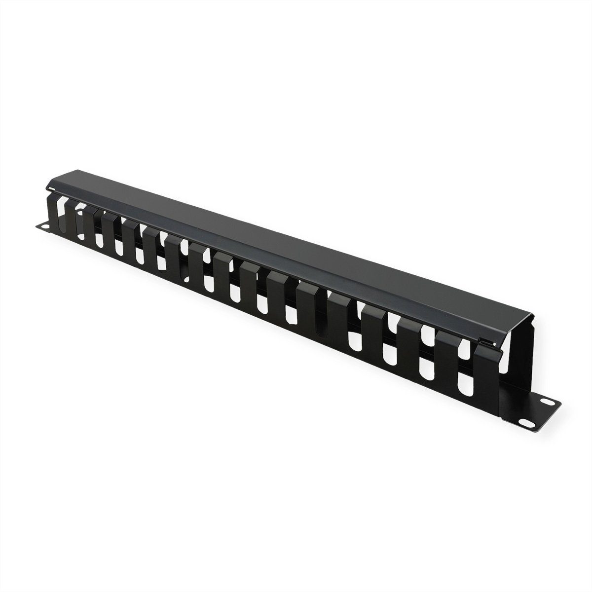 Netzwerkschrank 19"-Frontplatte 1 HE mit Rangierkanal 40 x 40 mm