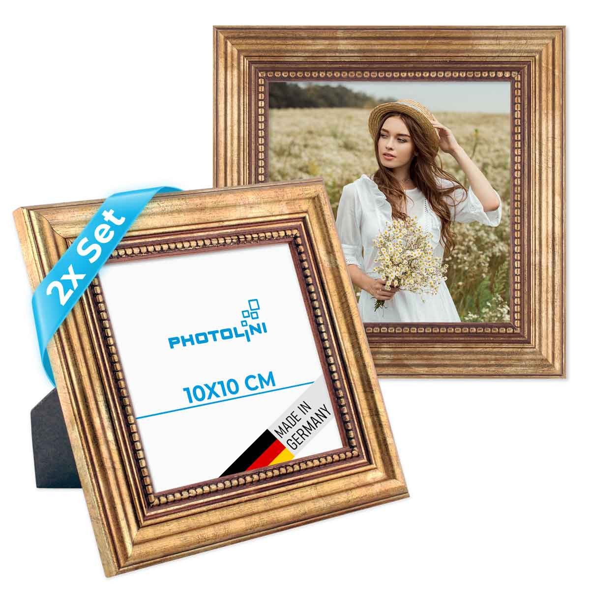 PHOTOLINI Bilderrahmen 2er Set Massivholz-Rahmen im günstig online kaufen
