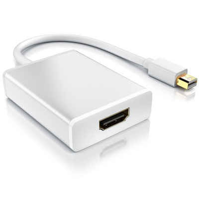 CSL Audio- & Video-Adapter zu HDMI Buchse, mini DisplayPort Stecker, Full HD Mini Displayport zu HDMI Adapter Kabel