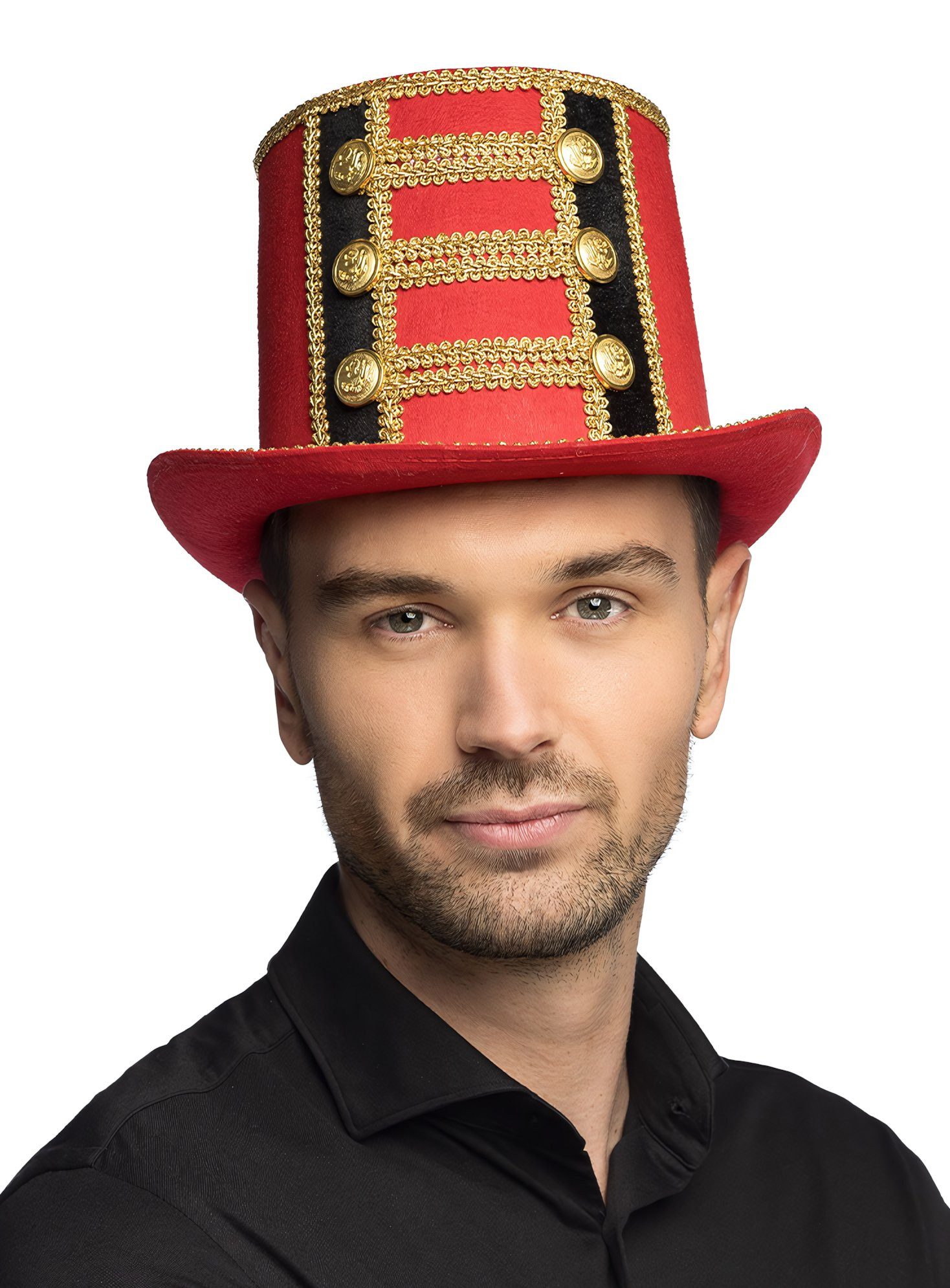 Boland Kostüm Dompteur Hut, Zirkus Zylinder mit Zierborten günstig online kaufen