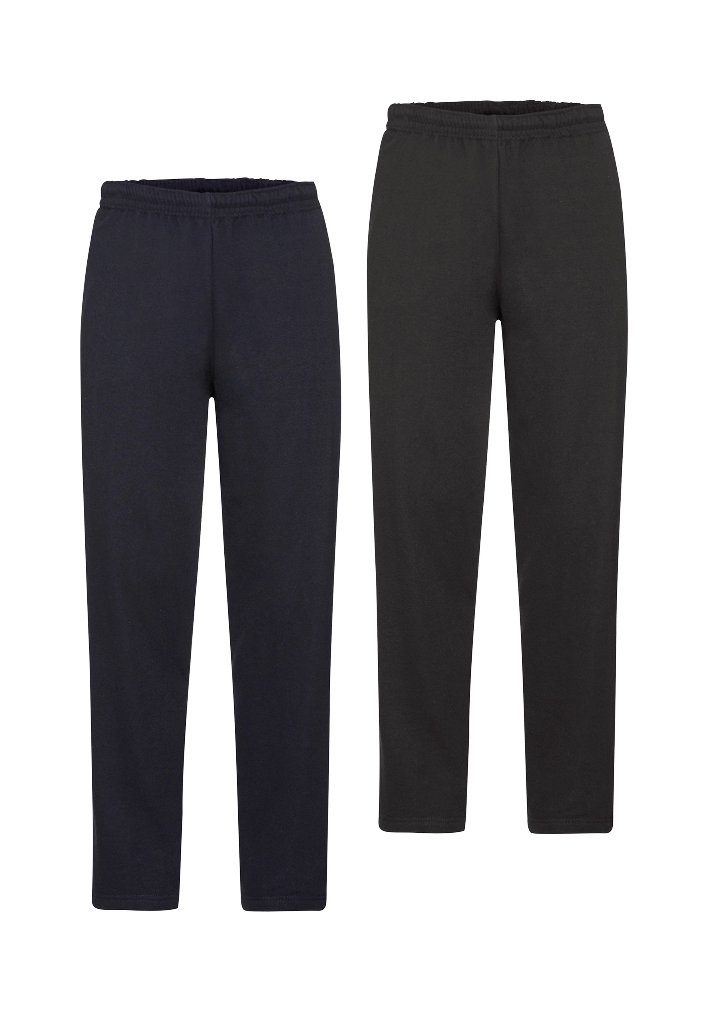 Fruit of the Loom Sweathose (Packung, 2-tlg) Jogger mit offenem Beinabschlu günstig online kaufen