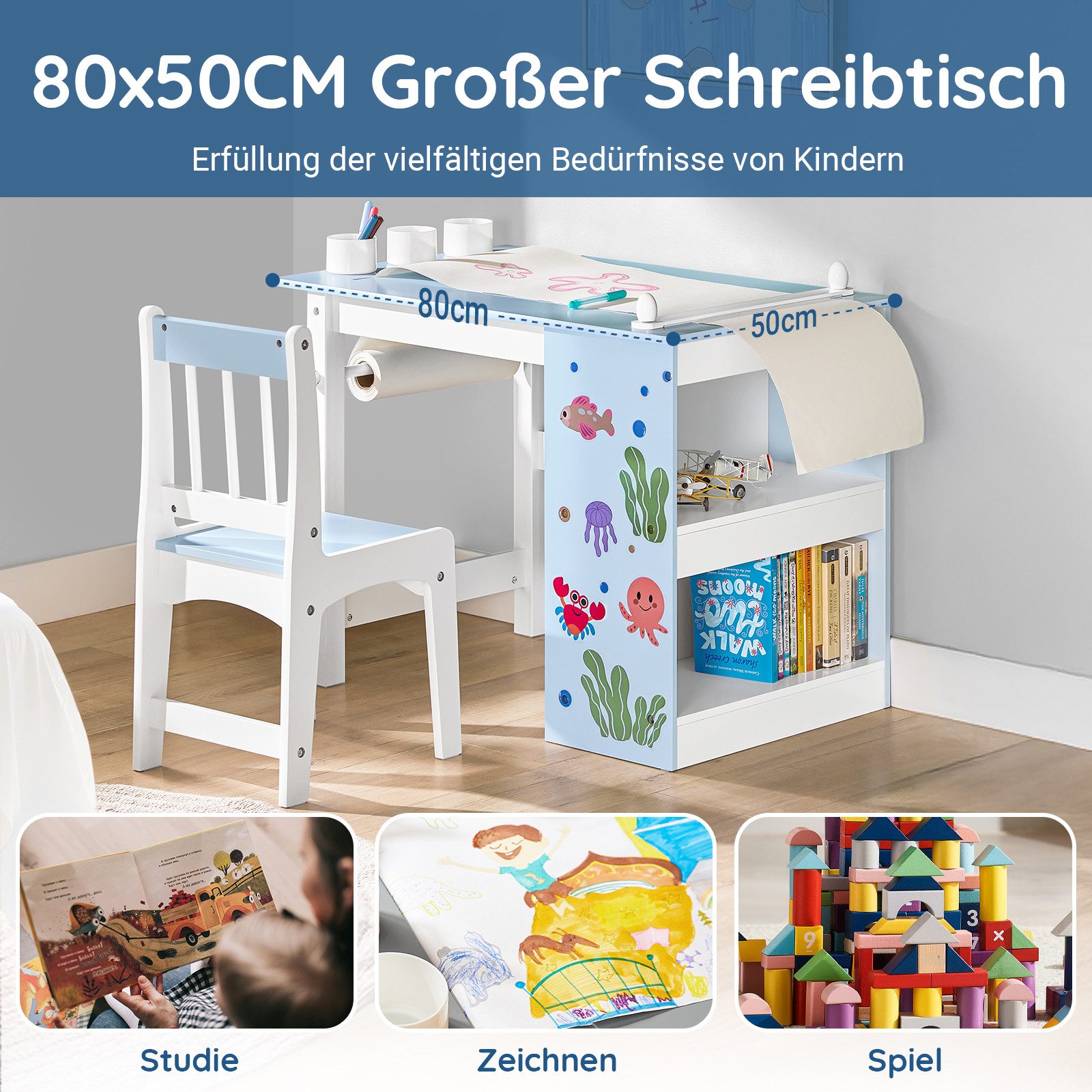SoBuy Kindersitzgruppe KMB60, Kindertisch mit 1 günstig online kaufen