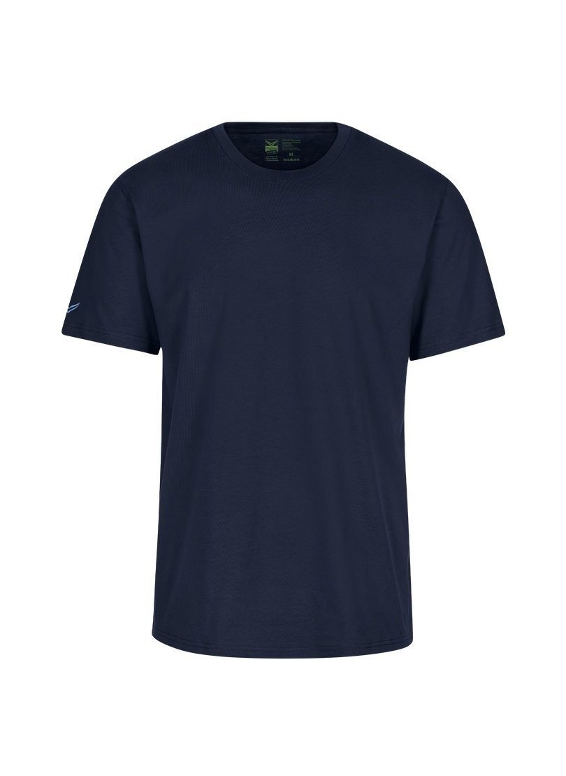 Trigema T-Shirt TRIGEMA T-Shirt aus Biobaumwolle 100% navy-C2C