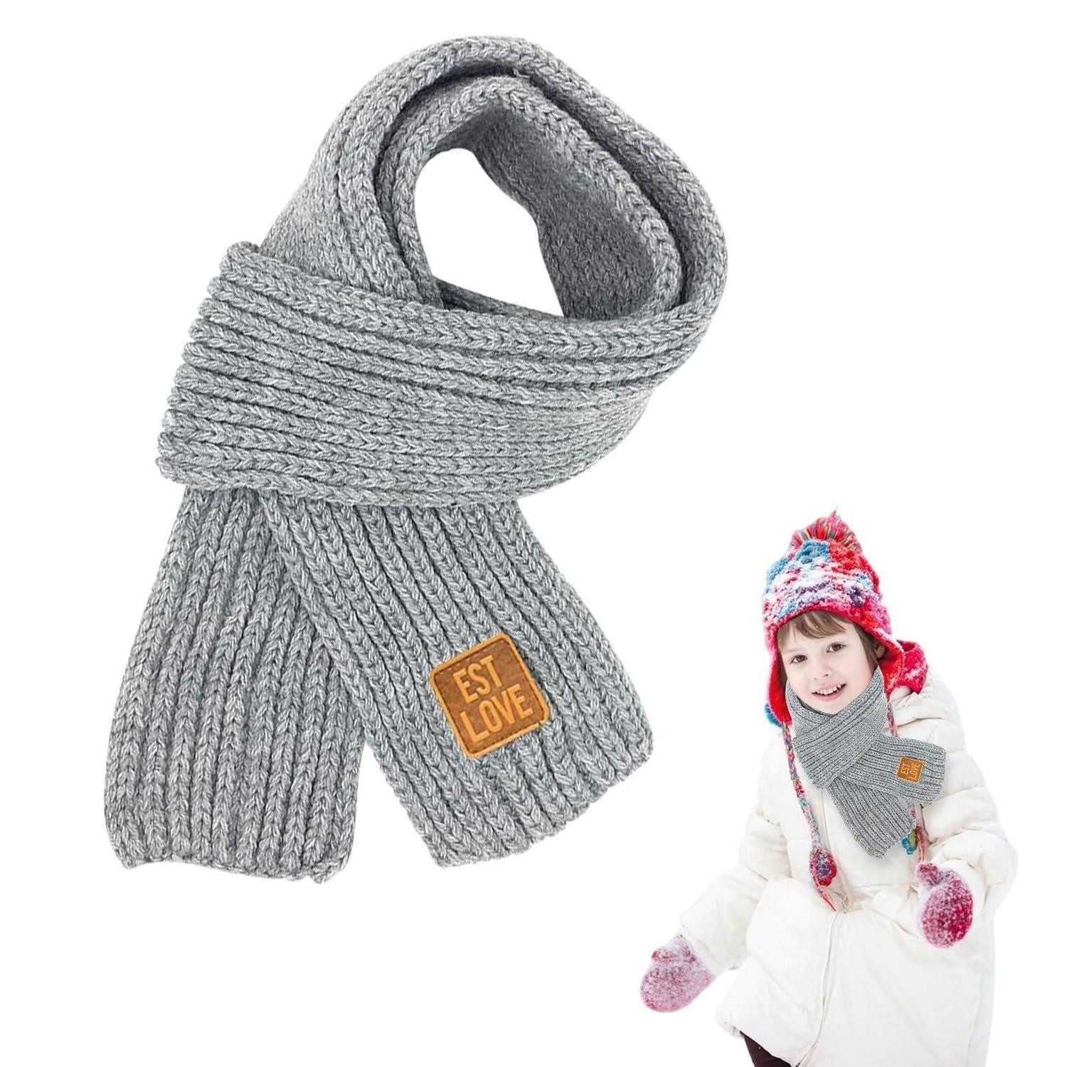 LuxusKollektion Strickschal Kinder Strickschal Winterwarm Unisex 2-10 Jahre, (1-St)