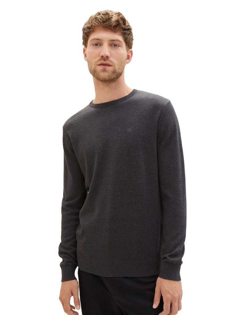 TOM TAILOR Sweatshirt Basic Crew Neck Sweater (1-tlg)