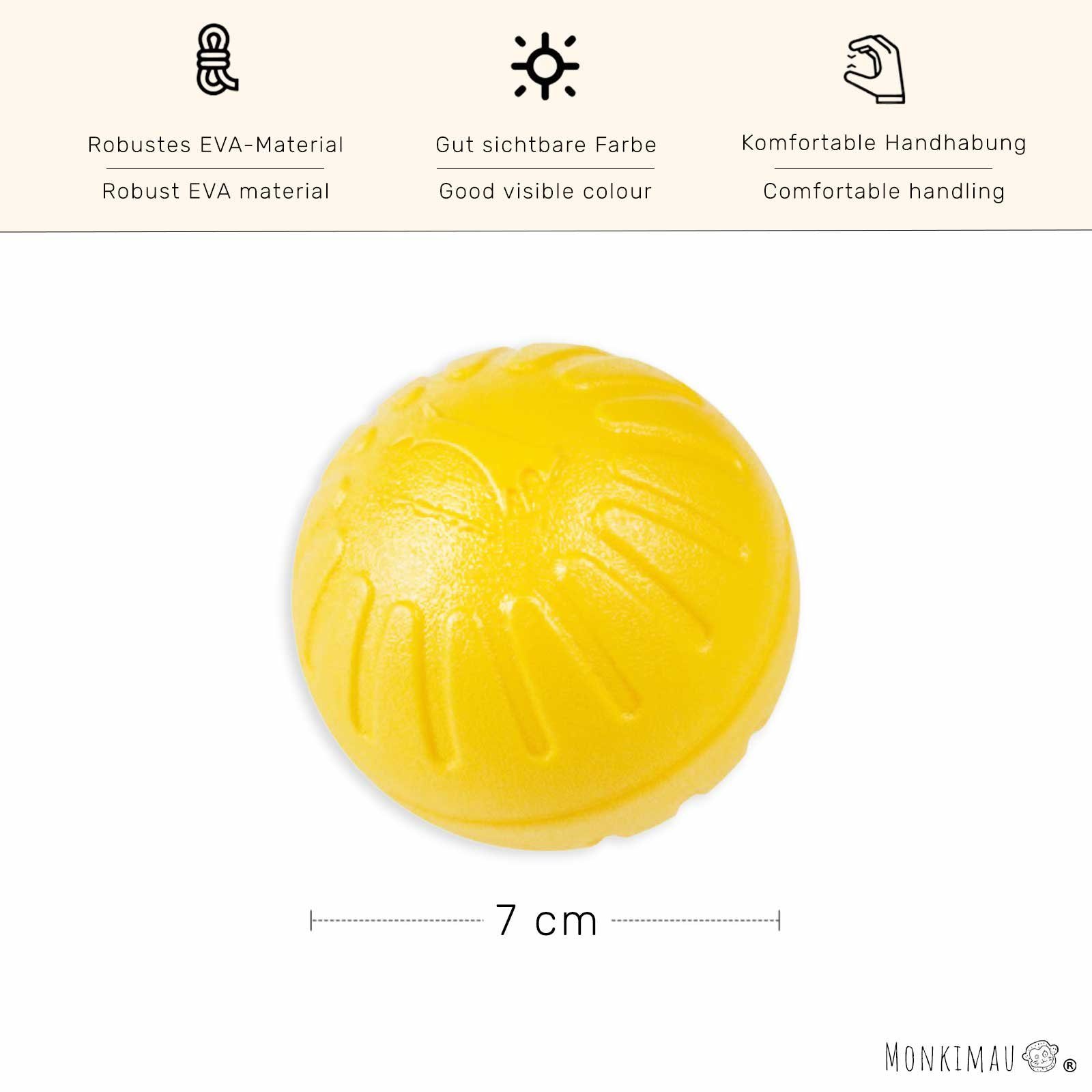 3 Unzerstörbare Hundebälle - Quietschend & Zahnreinigend