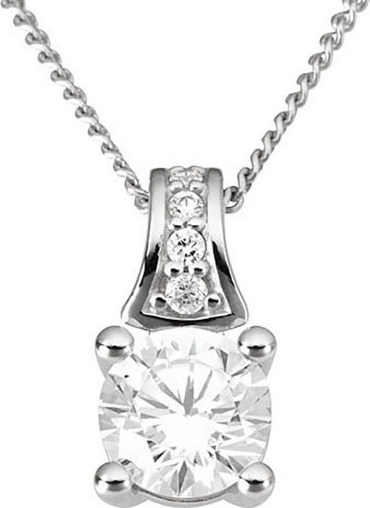 Firetti Kettenanhänger Schmuck Geschenk Gold 333 Halsschmuck Anhänger Fantasie, mit Zirkonia (synth)
