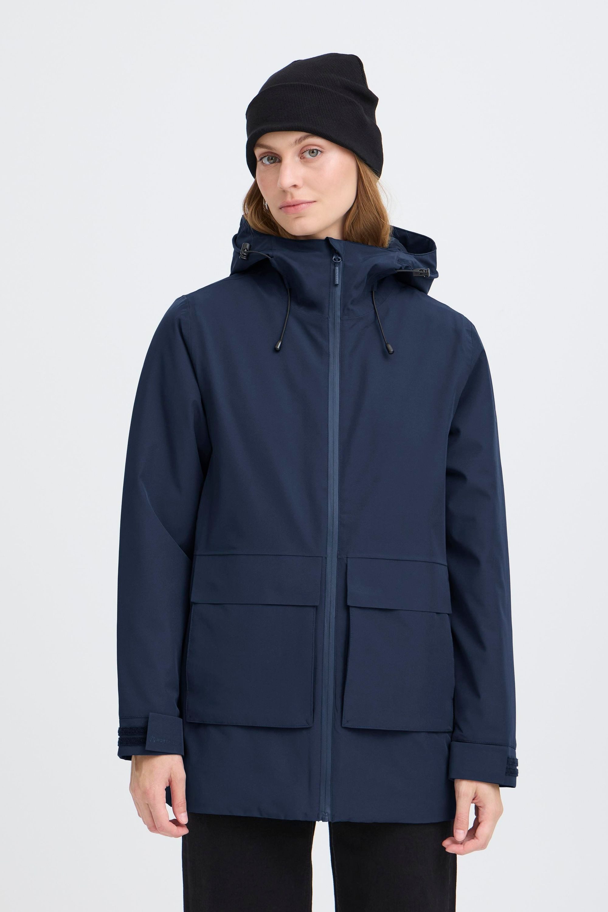 North Bend Outdoorjacke NBKarli Modische Winterjacke mit verstellbarer Manschettenöffnung