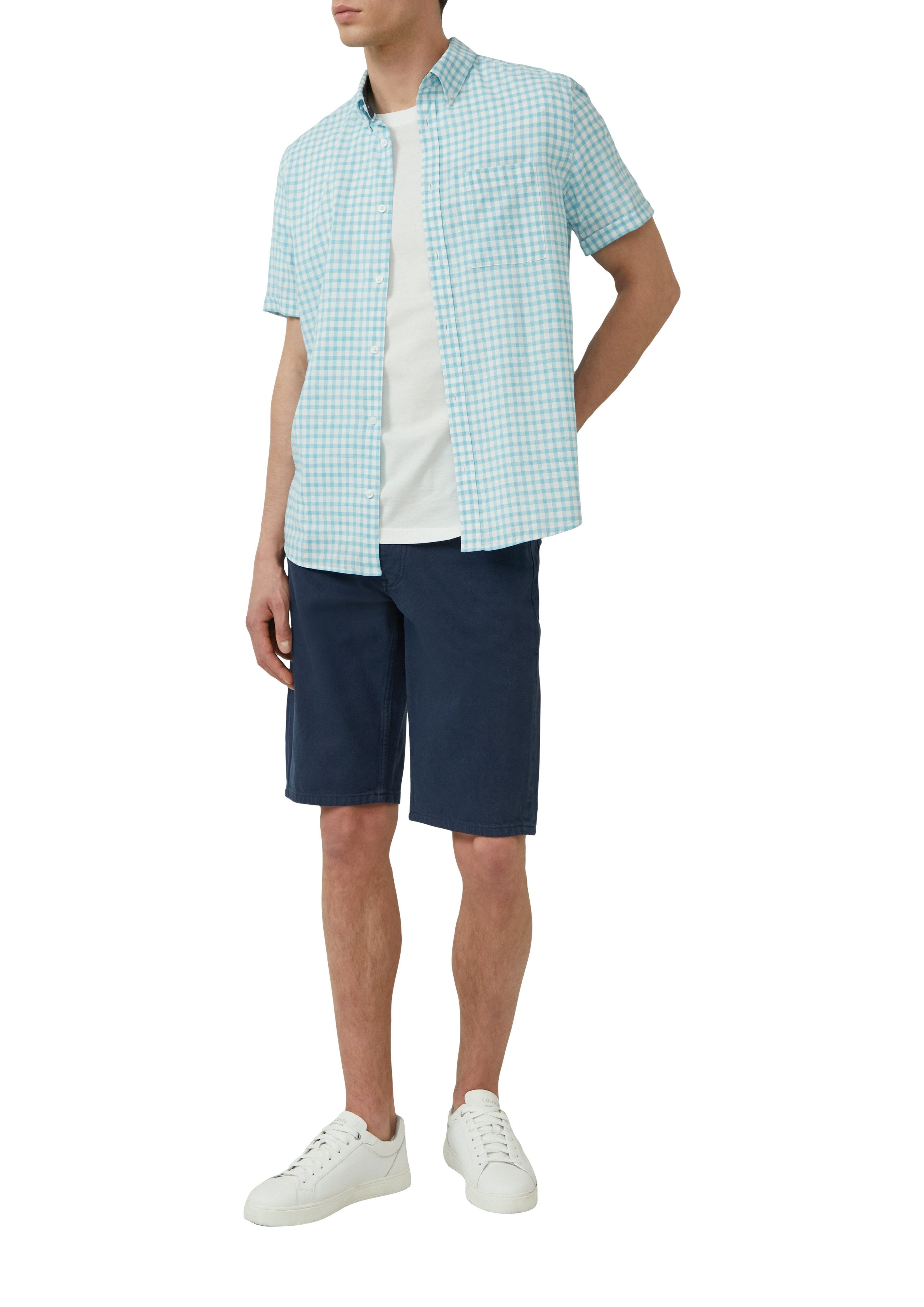 s.Oliver Kurzarmhemd mit kariertem Muster günstig online kaufen