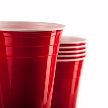 Vivaloo Becher Wiederverwendbare - Bierpongset Red Cups, Partybecher