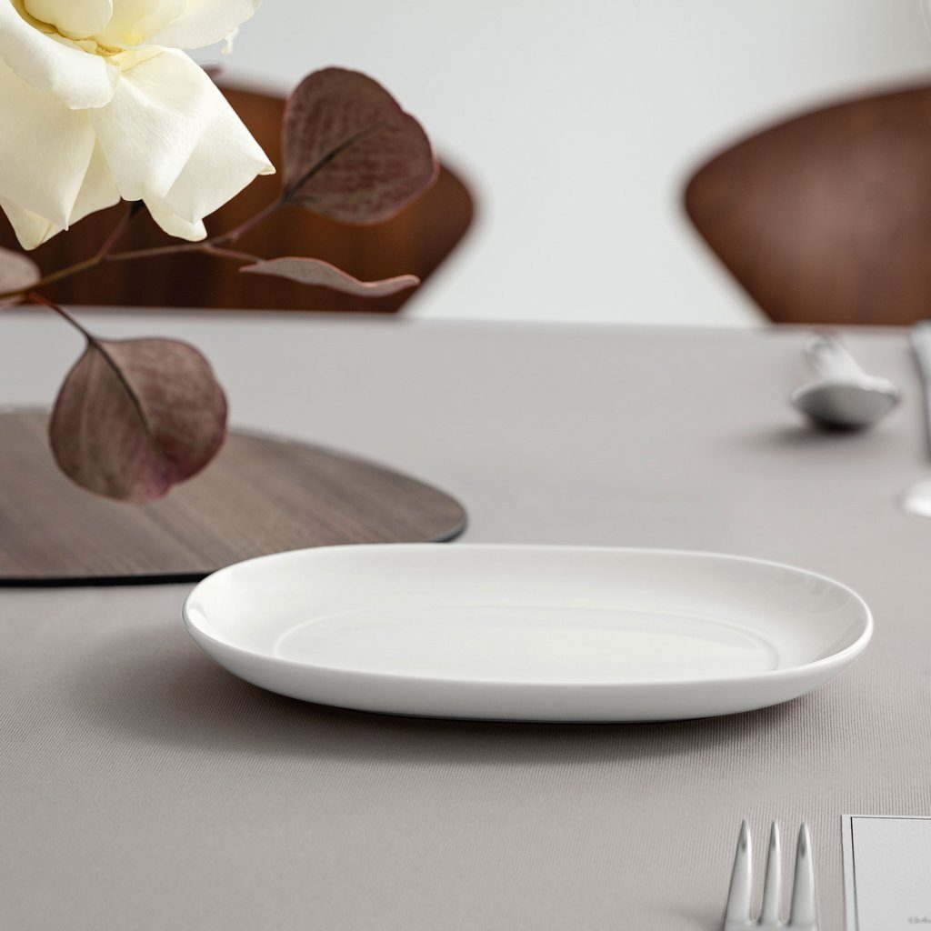 Villeroy & Boch Servierschüssel Royal Beilagenschale/Saucière-Unterteil 20cm, Porzellan, (1-tlg), Premium Bone Porcelain, 1 Stck, mikrowellensicher,spülmaschinenfest, M