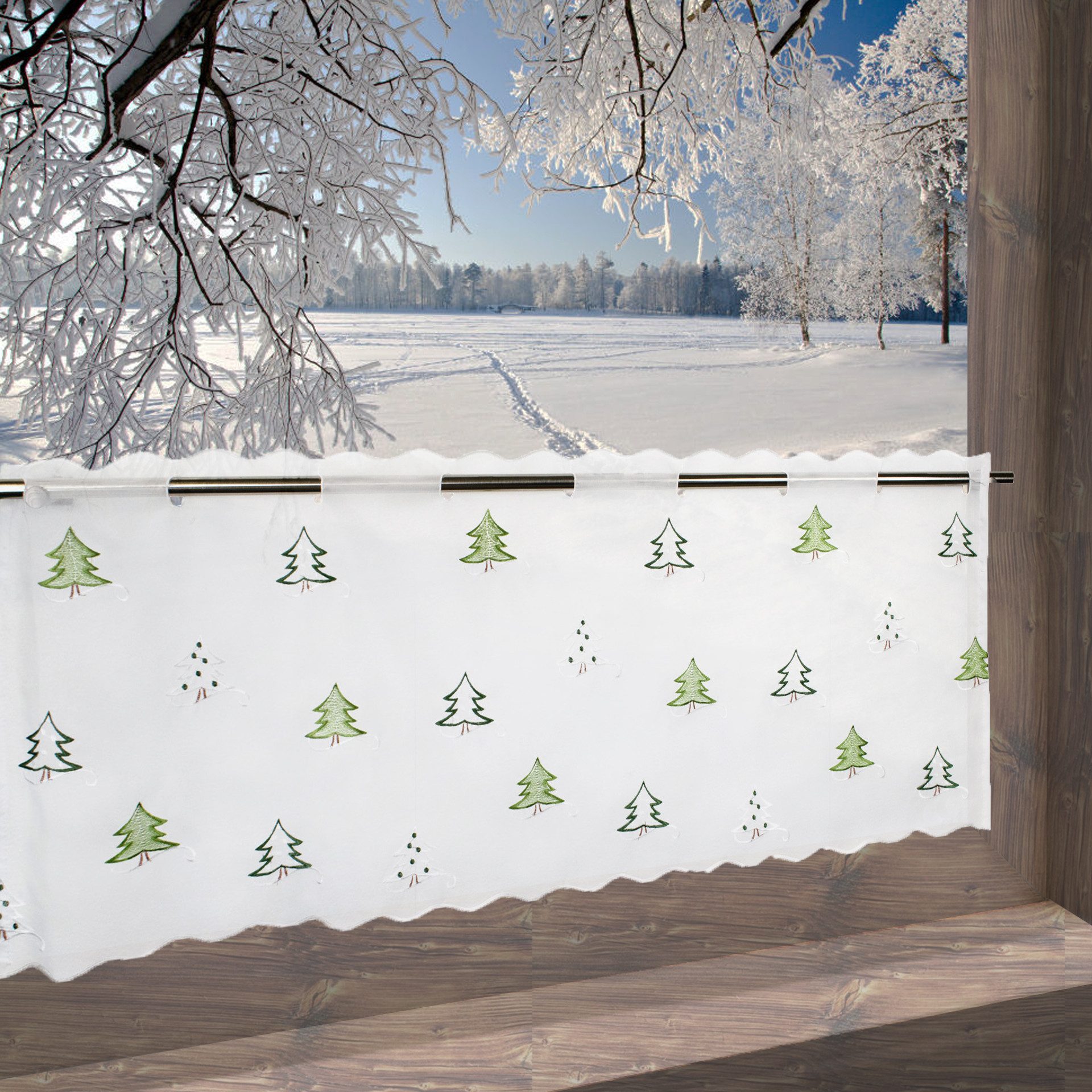 Delindo Lifestyle Scheibengardine Scheibengardine mit schlaufen günstig online kaufen