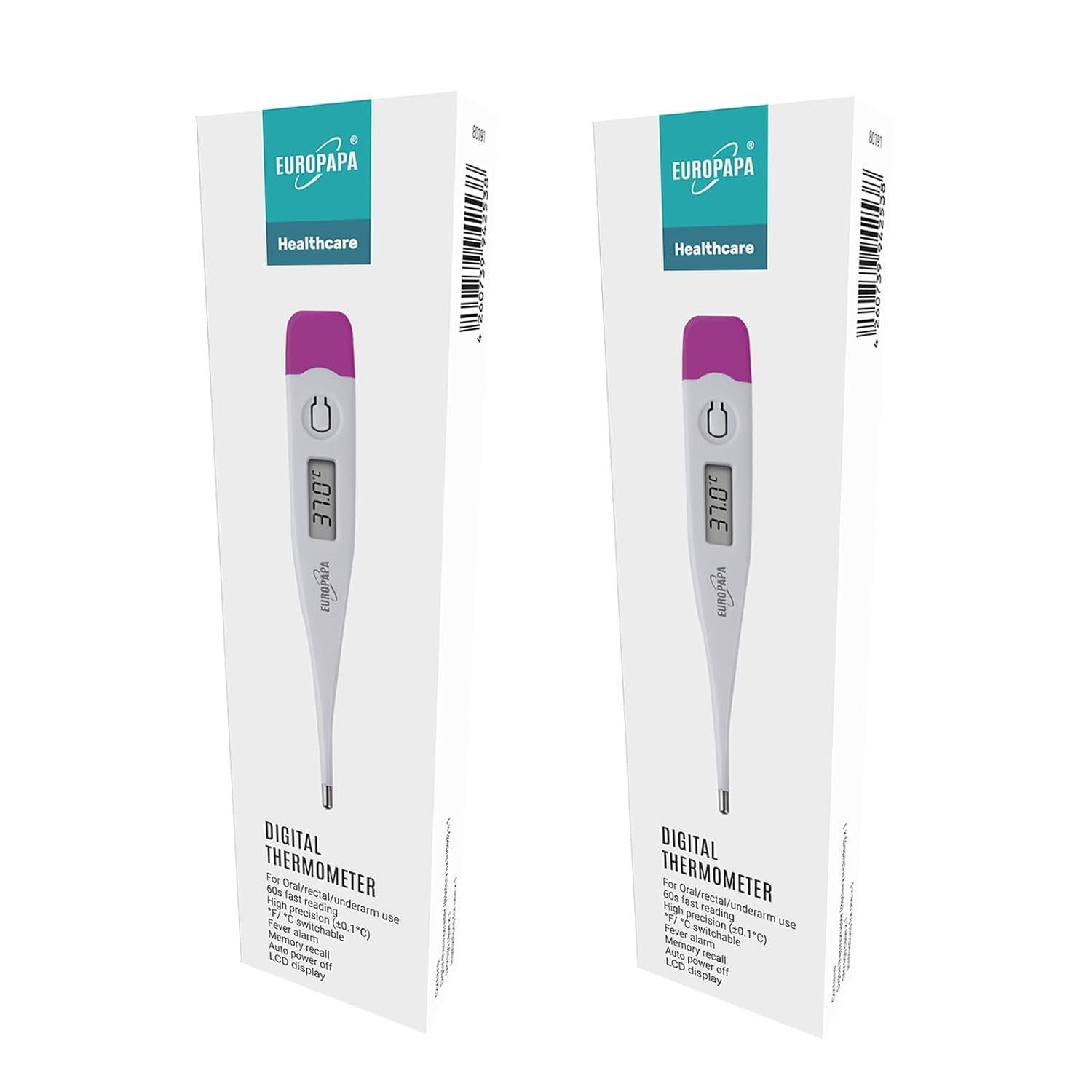 Fieberthermometer 2 Stück Digitales Fieberthermometer für Babys