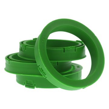 RKC Reifenstift 4x Zentrierringe Hellgrün Felgen Ringe Made in Germany, Maße: 73,1 x 58,6 mm