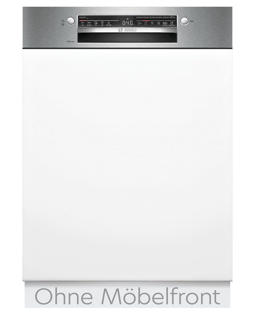 BOSCH teilintegrierbarer Geschirrspüler Serie 2 SMI2HTS08E, 13 Maßgedecke, AquaStop