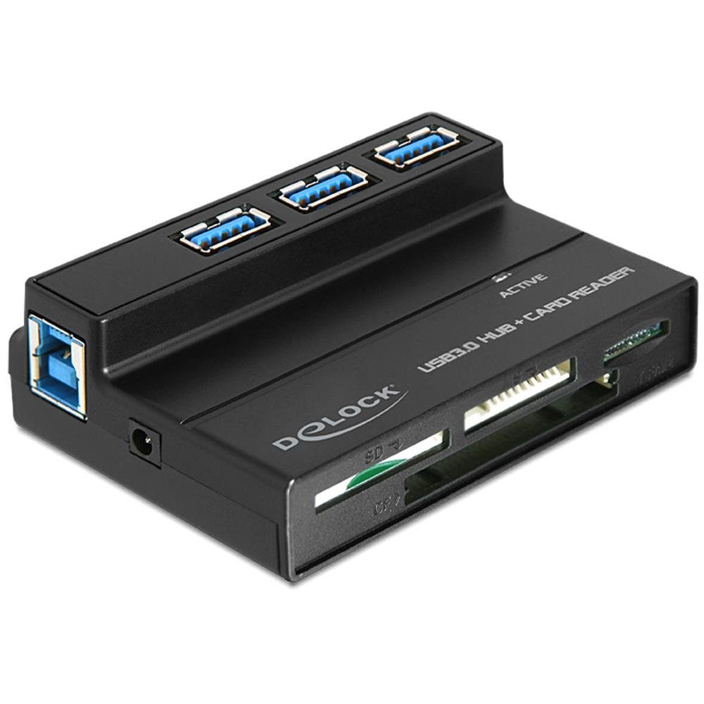 Hama 2in1 Kartenleser – Für SD/microSD, USB 2.0 & OTG, Schwarz, Kompakt (61x22x10 Mm)