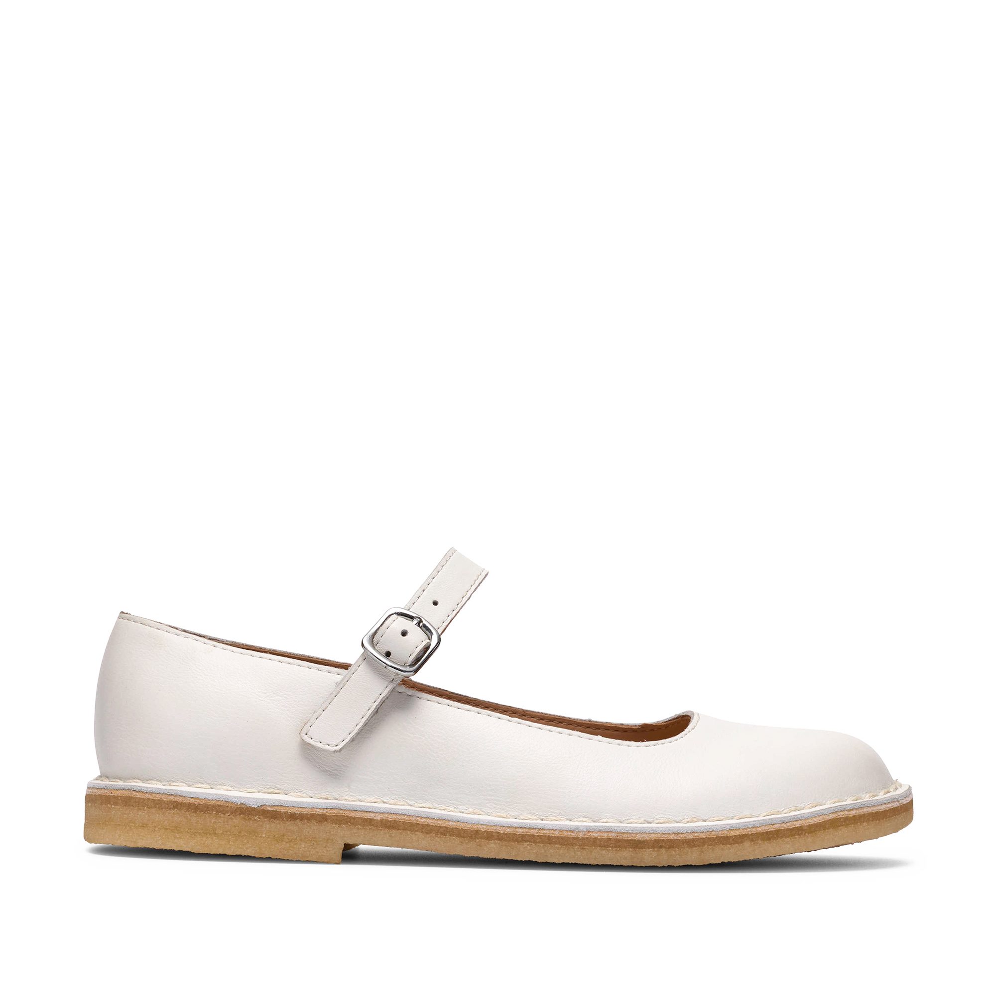 Clarks Clarks Desert Jane 26187453 4, Ballerina, Weiß, Damen Ballerina