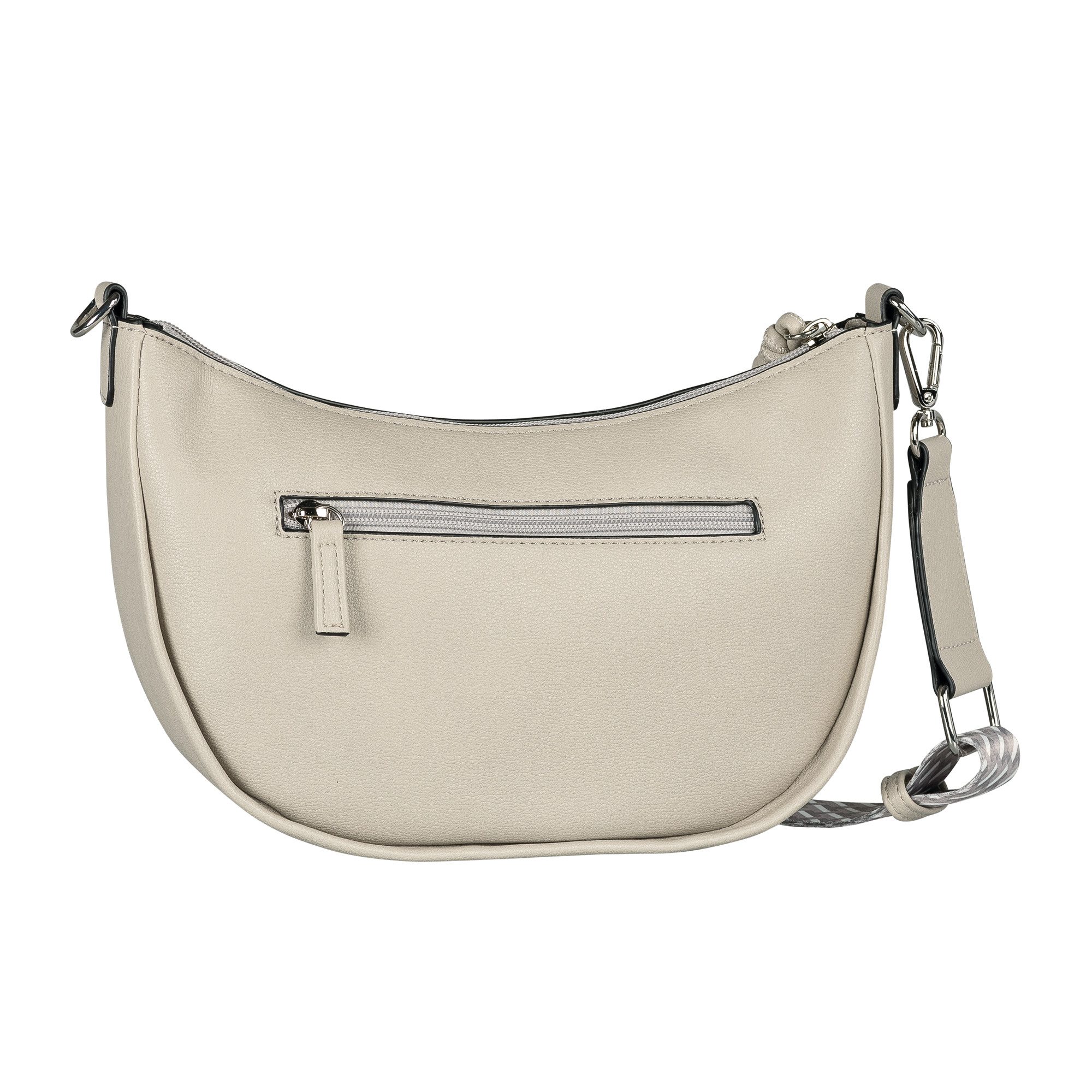 TOM TAILOR Handtasche Tatiana, fein gewebter dreifarbiger Gurtband mit harmonischem „T“´Logodruck