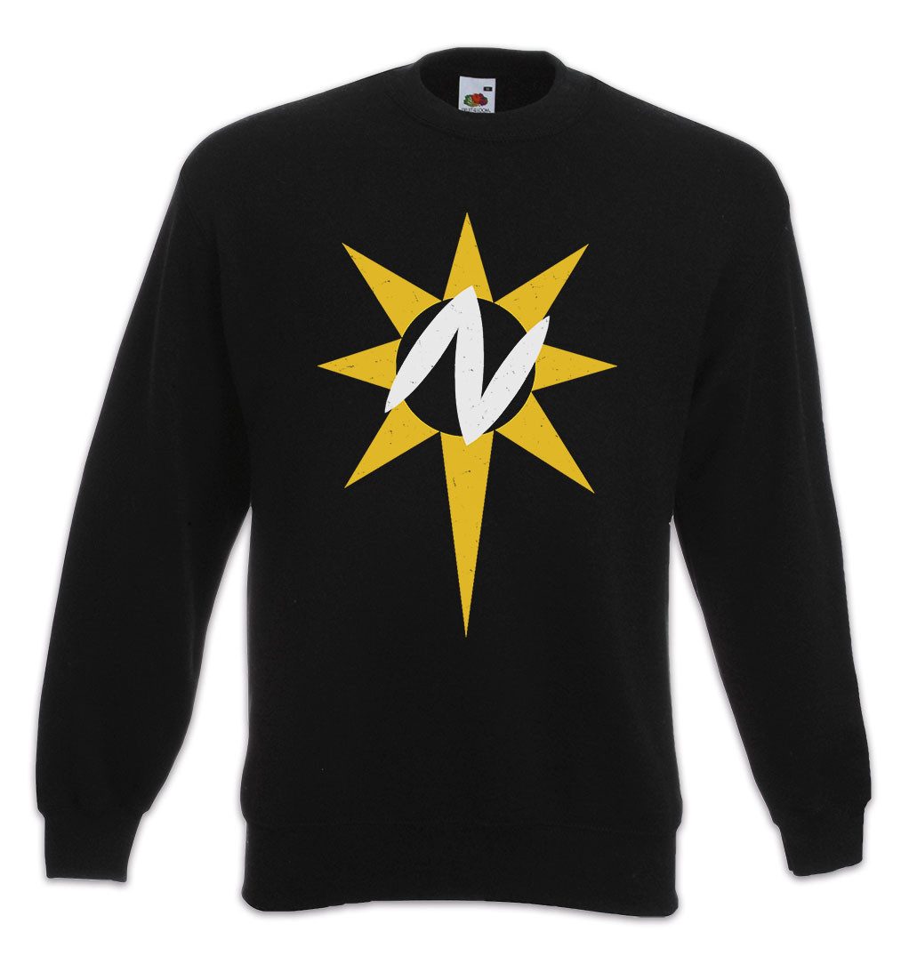 Sweatshirt Nuclear Man Logo Sweatshirt Super Symbol Sign Retro Man Superman