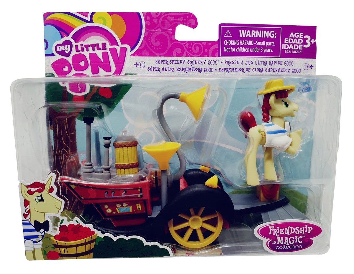 Pony Spielfigur und 2-tlg., Super Pony Speedy Squeezy My Little mit, eine Saft-Maschine) Little Speedy Squeezy Super (Packung, My Spielfigur